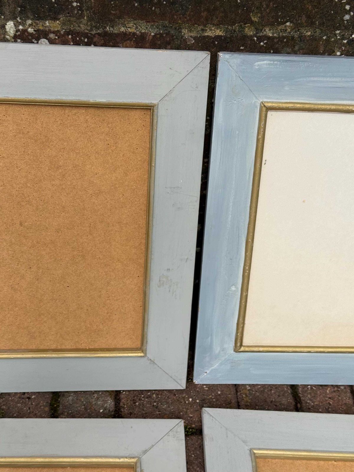 Set Of Four Large Shabby Chic Distressed Wooden Picture Frames photo 200.0