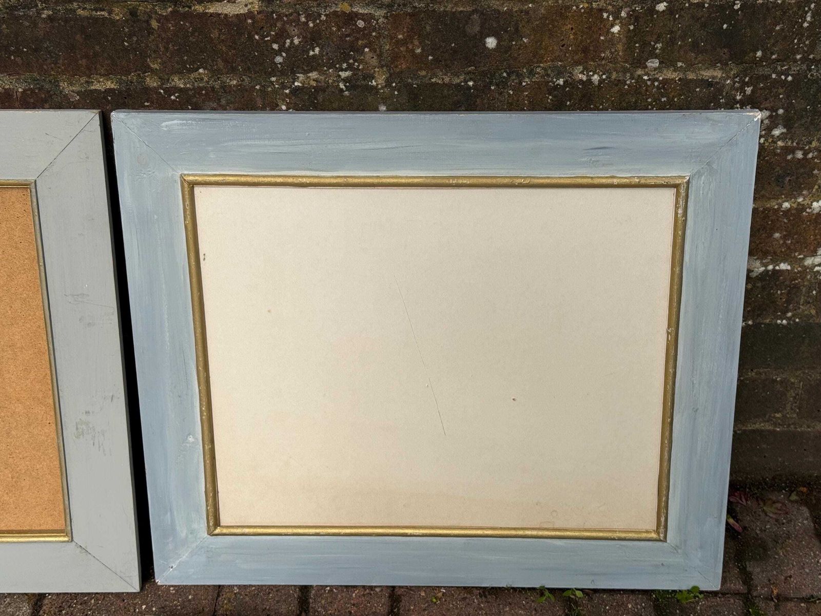photo furniture Set Of Four Large Shabby Chic Distressed Wooden Picture Frames