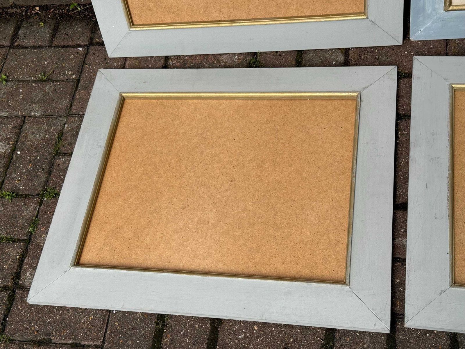photo for sale Set Of Four Large Shabby Chic Distressed Wooden Picture Frames