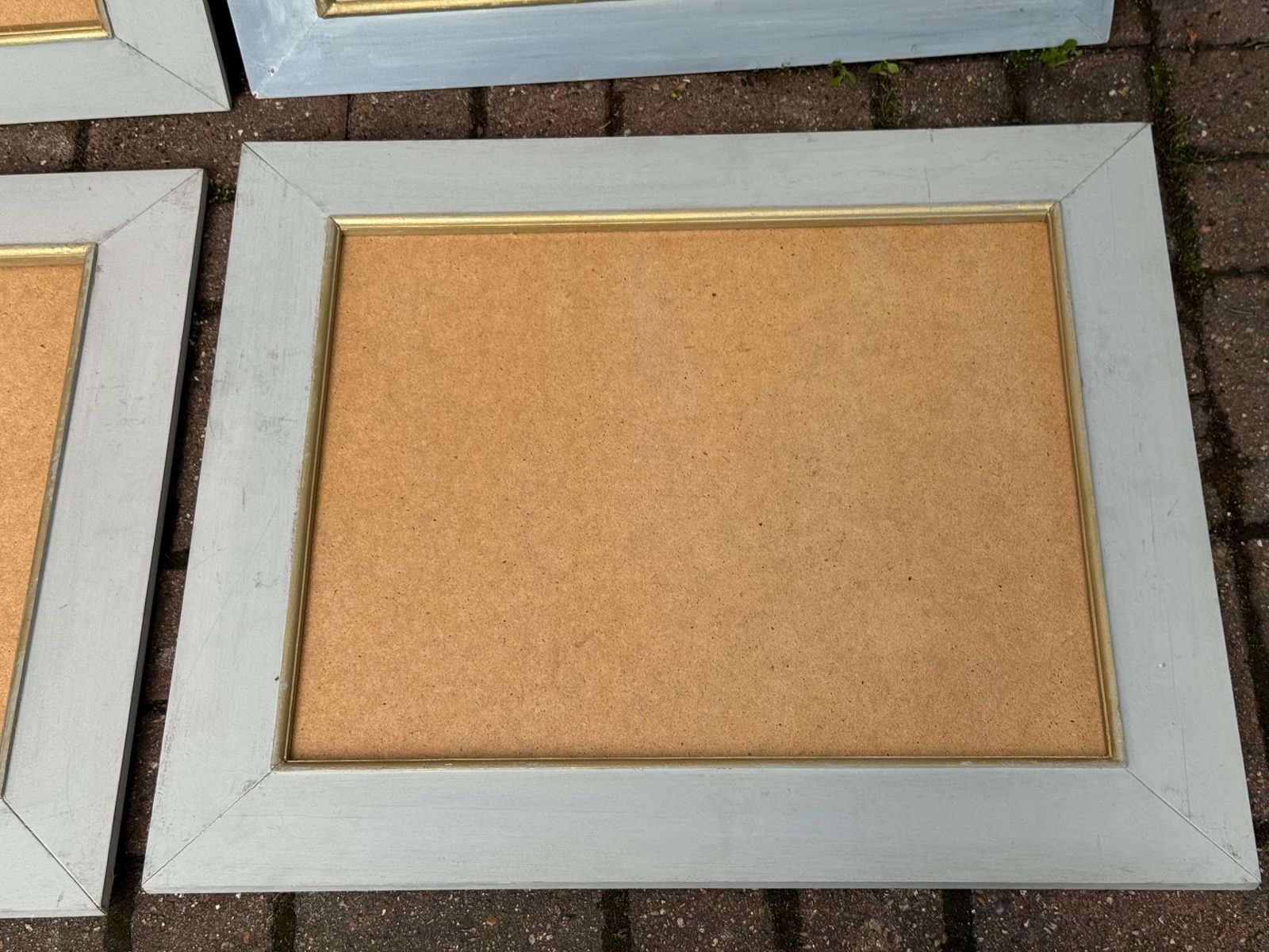 Home Decor Set Of Four Large Shabby Chic Distressed Wooden Picture Frames photo