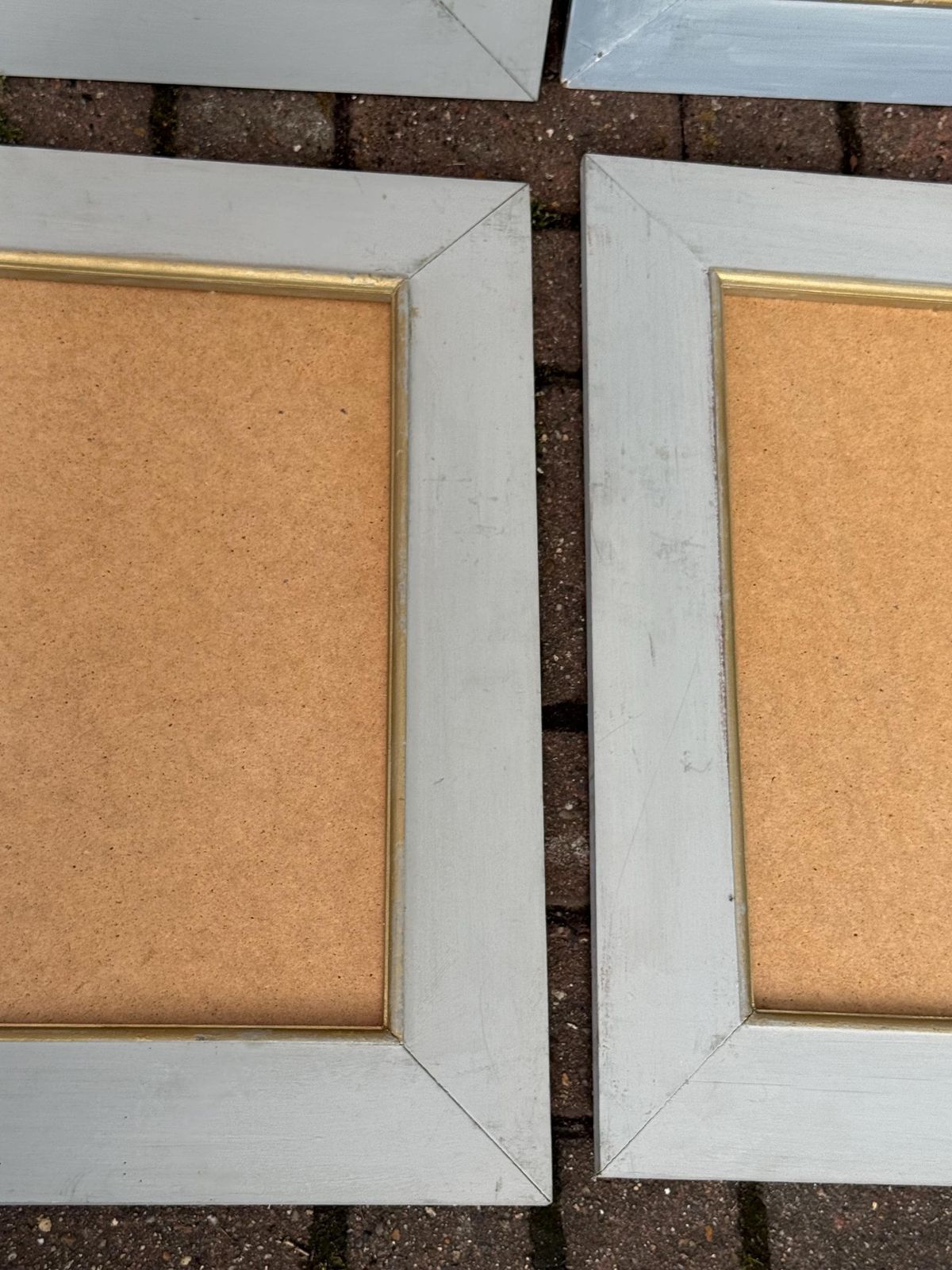 photo vintage Set Of Four Large Shabby Chic Distressed Wooden Picture Frames