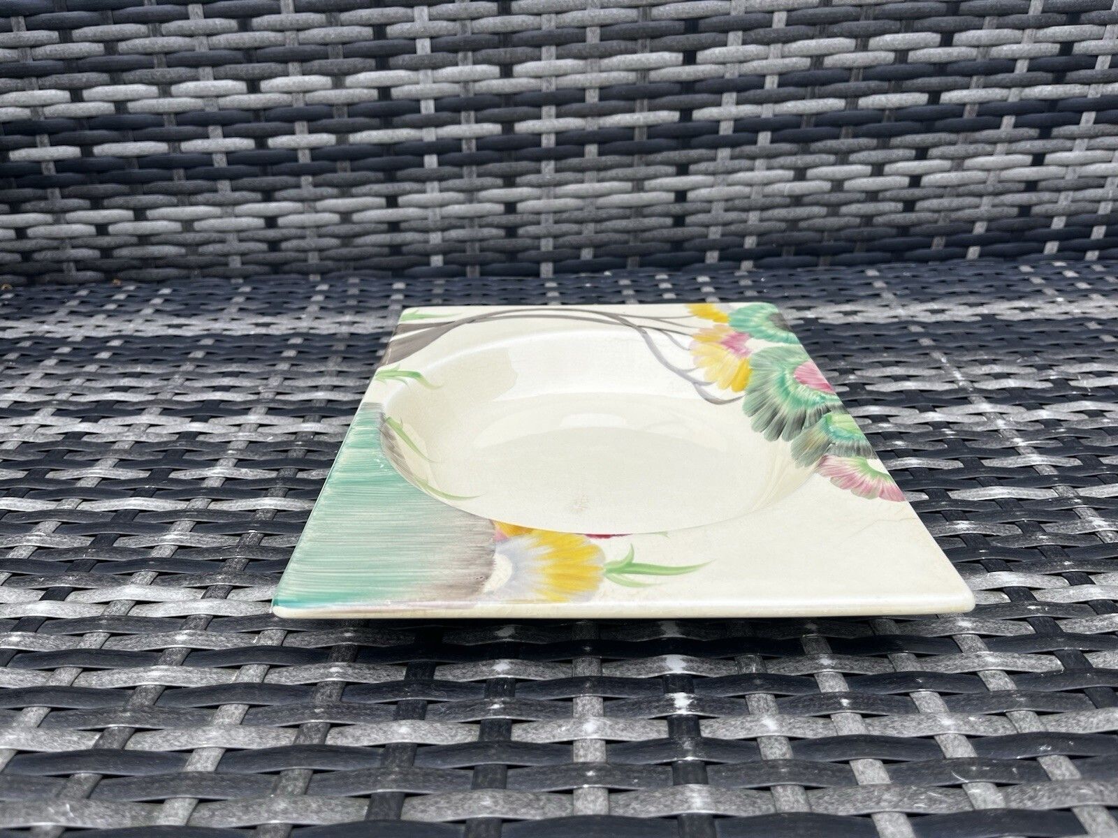 photo for sale C1934 Art Deco Clarice Cliff Pottery Aurea Pattern 10.75" Biarritz Plate Dish
