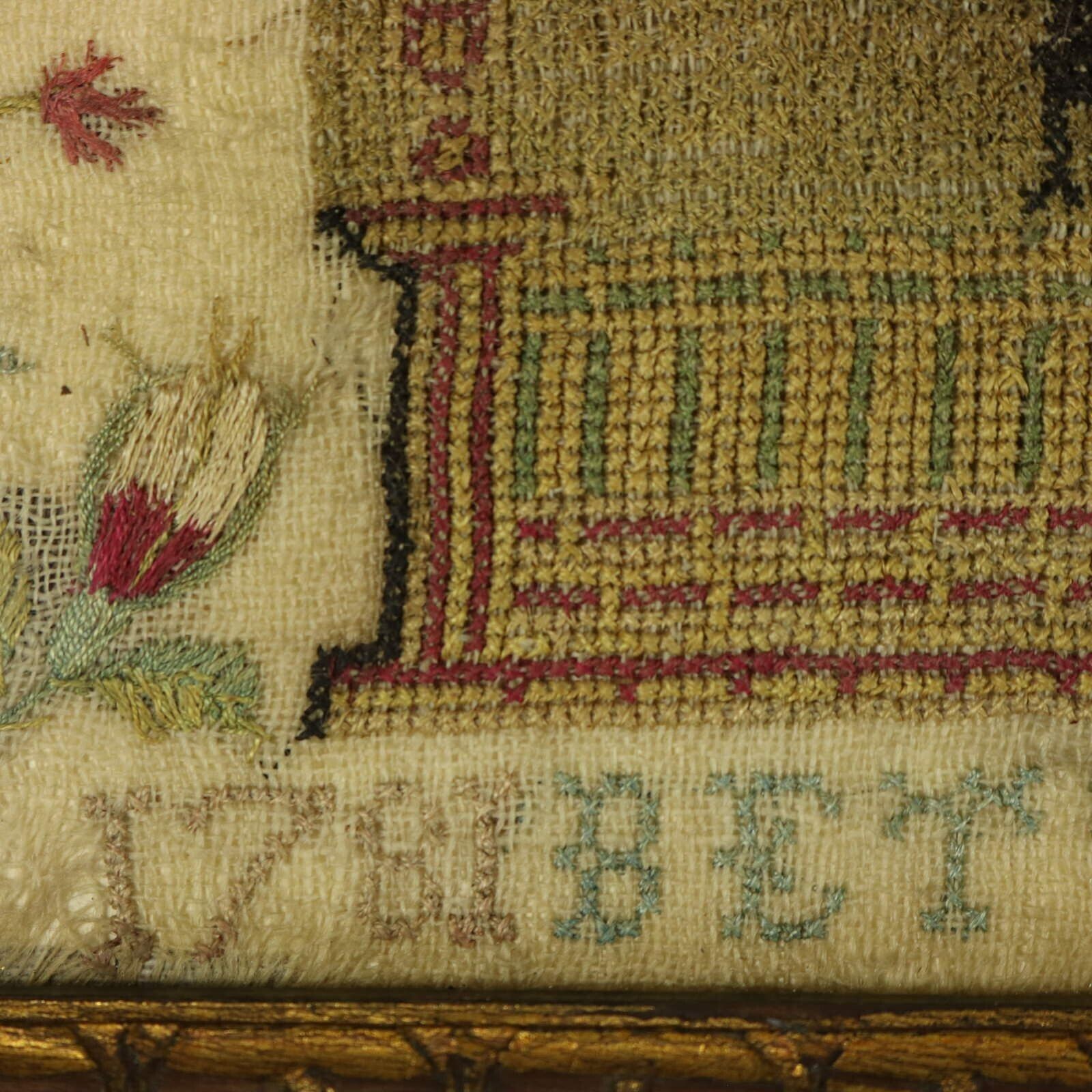 Antiek Schots borduurwerk, 1781, door Betty Ferguson photo vinterior