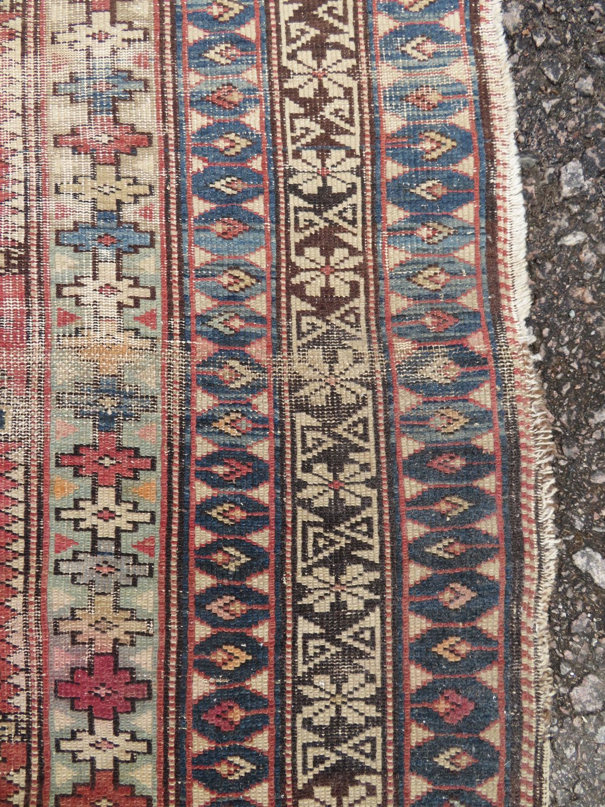 Distressed Antique Caucasian Daghestan Rug. 132cm X 102cm photo buy