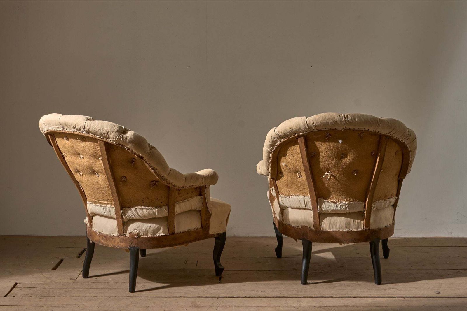 Pair Of Napoleon III Buttoned Tub Chairs photo 1950.0