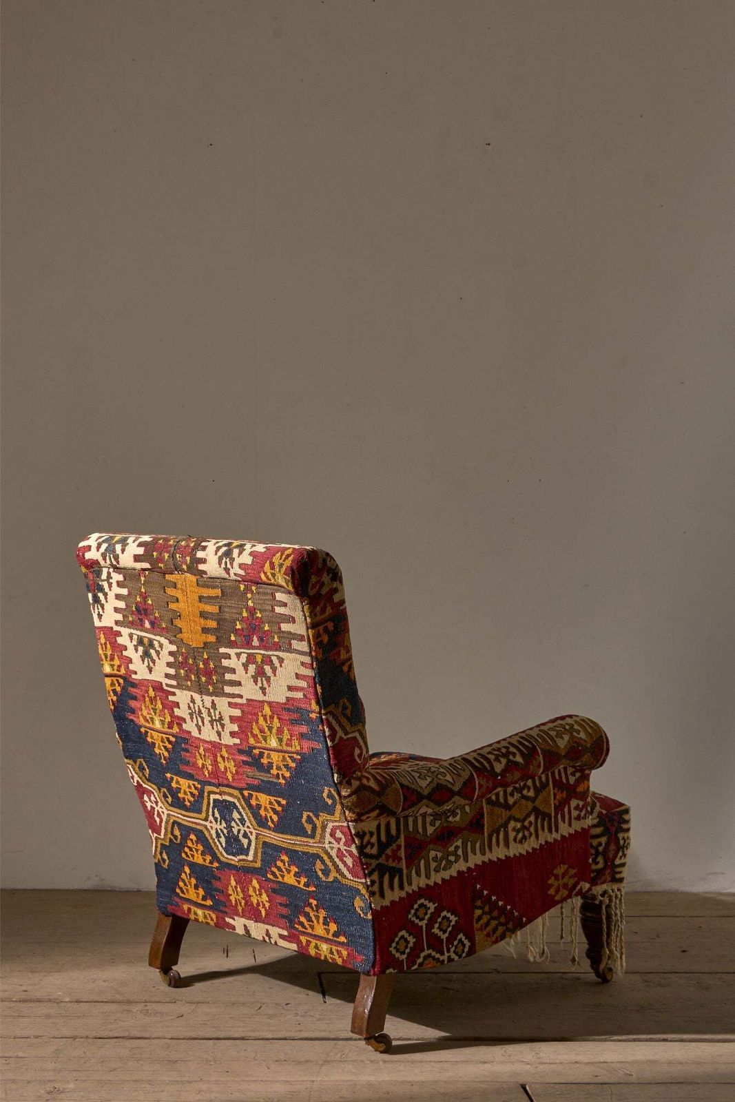 19th Century English Country House In Antique Kilim Upholstery photo buy