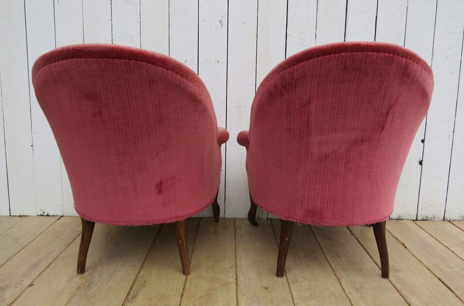 Pair Of Antique Napoleon III Tub Armchairs photo buy