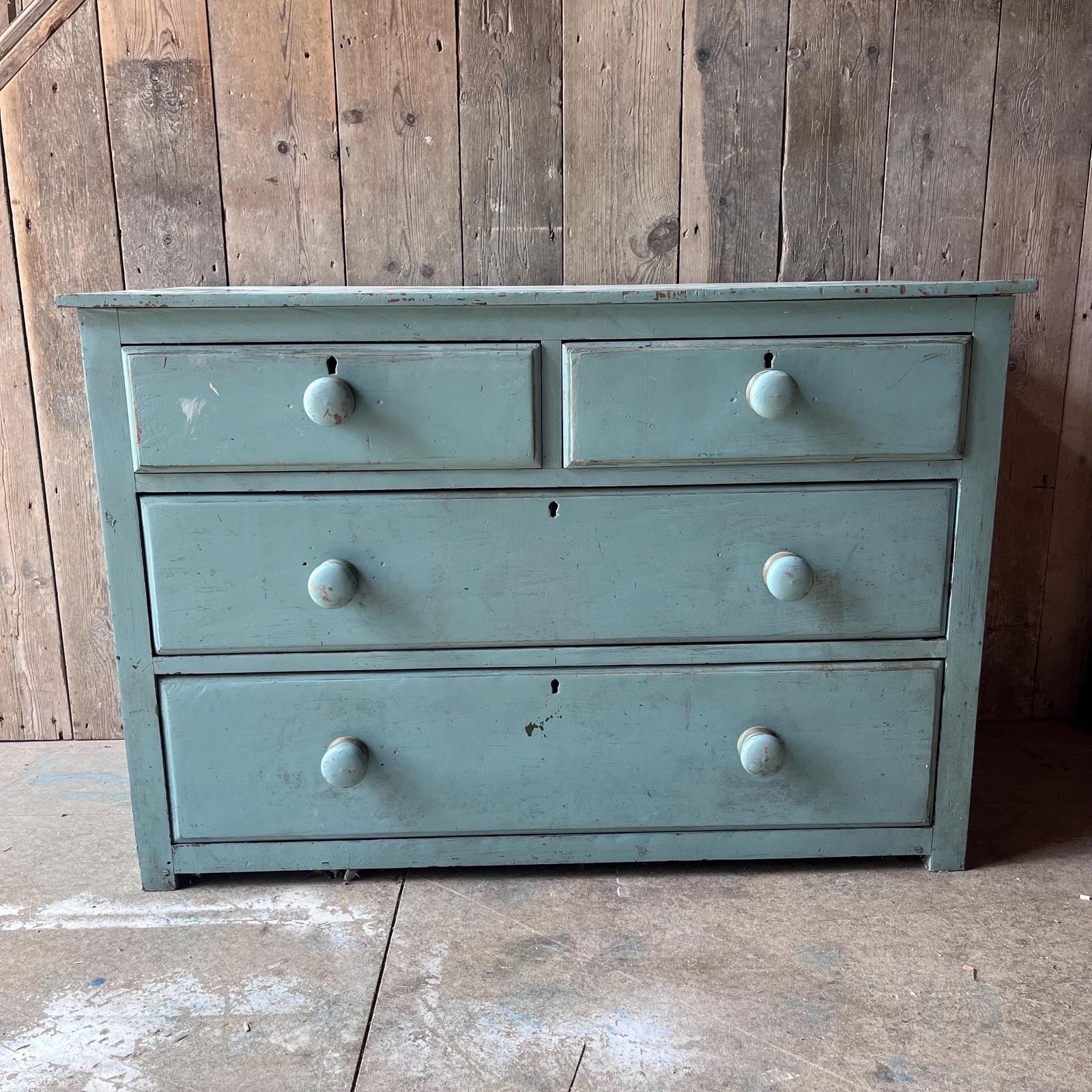 Victorian Painted Pine Chest Of Drawers photo 625.0