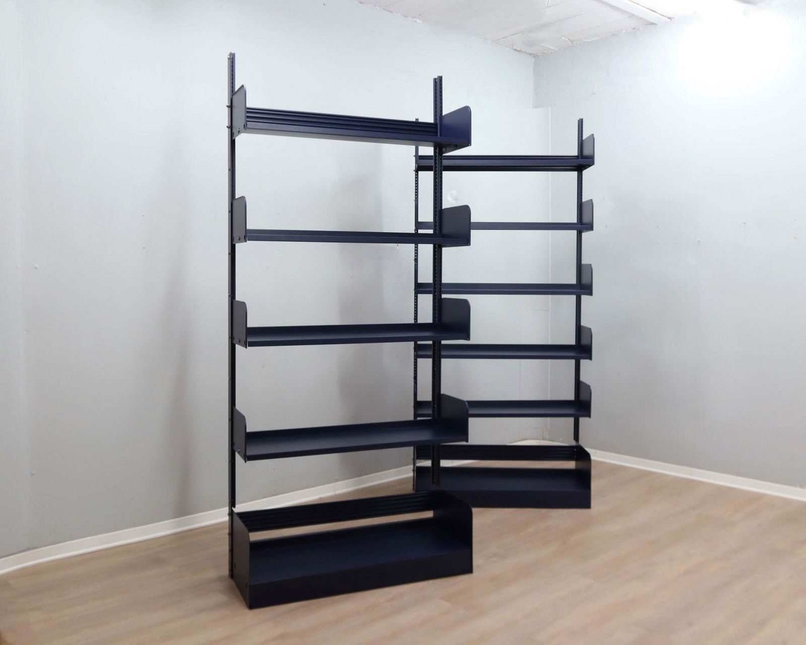 Restored Congresso Modular Metal Bookcase Lips Vago 1970s, Set Of 2 photo Furniture