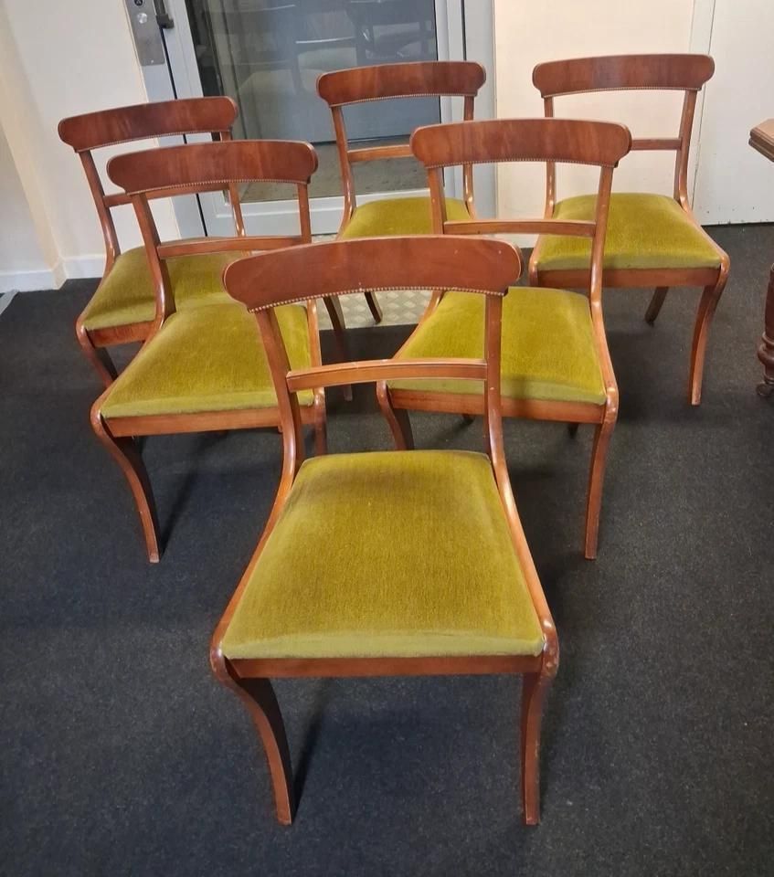 photo furniture Antique Late Victorian Early Edwardian Dining Table With Six Chairs