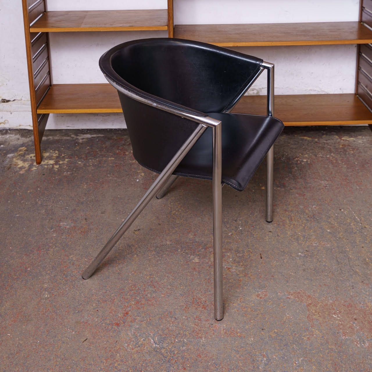 Single “Georgia” Dining Or Desk Chair By Arrben Italy
