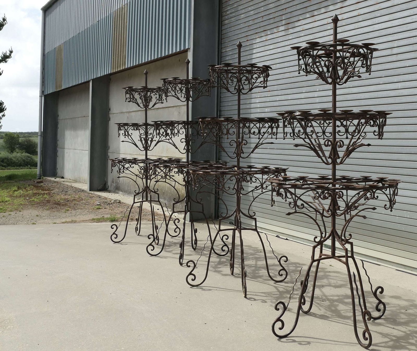 7ft3” Tall Medieval Candelabra. Castle Torchere We Have 4 Of These photo for sale