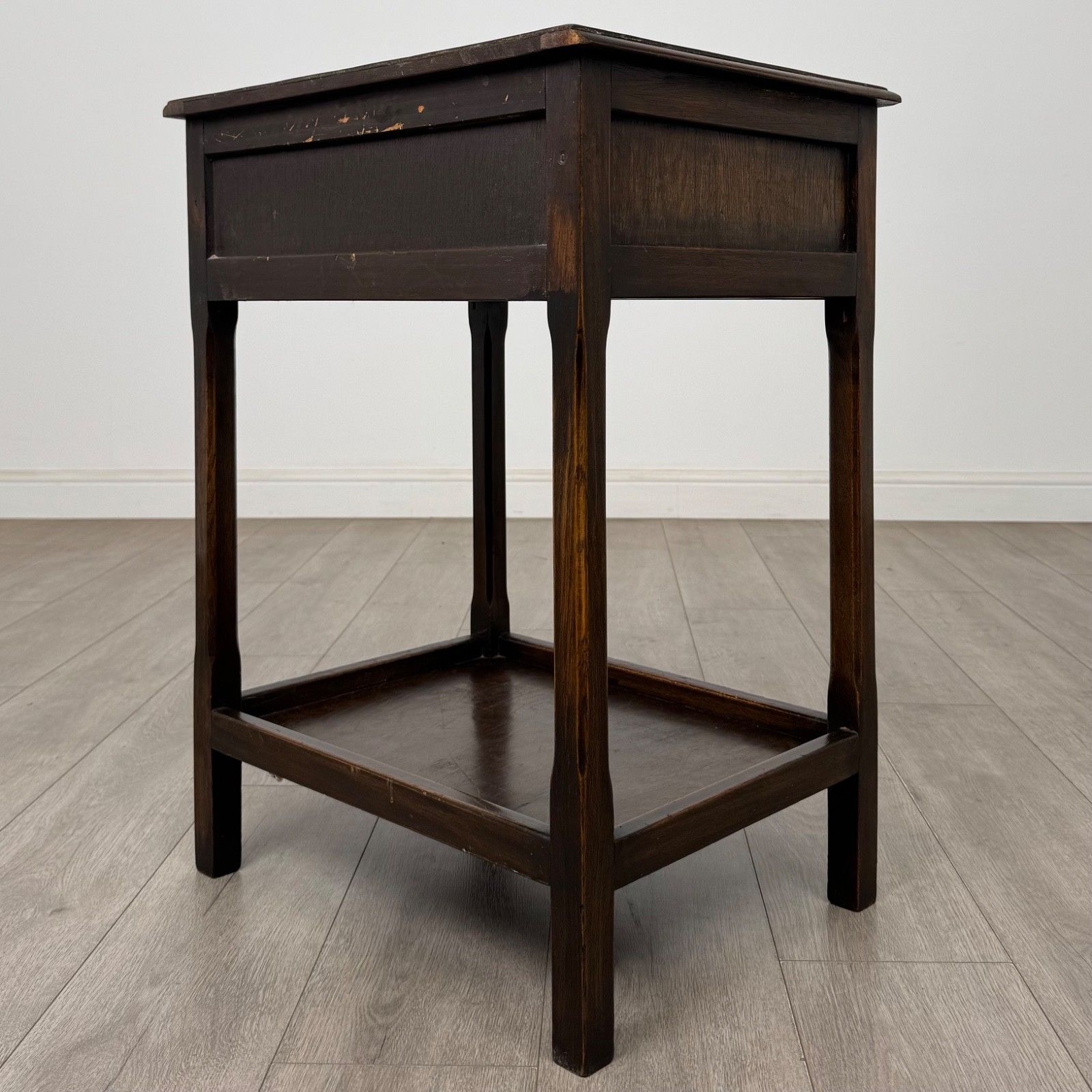 Antique 20th Century Edwardian Side Table In Oak ( Af 5858 ) photo vinterior