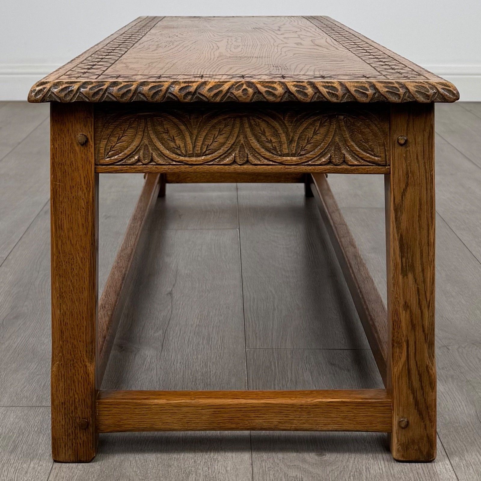 Antique 20th Century Edwardian Coffee Table In Golden Oak ( Af 5902 ) photo buy