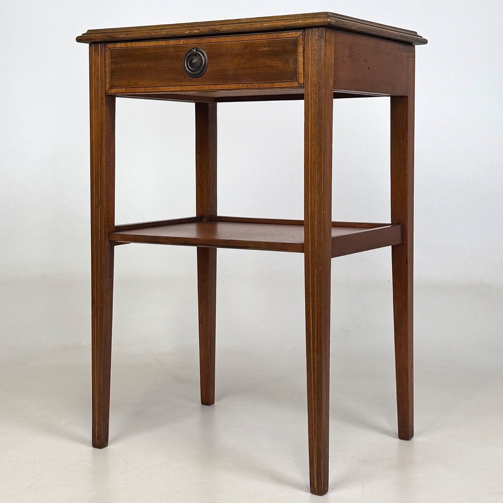 Antique 20th Century Pair Of Bedside Cabinets In Mahogany ( Af 5896 ) photo for sale