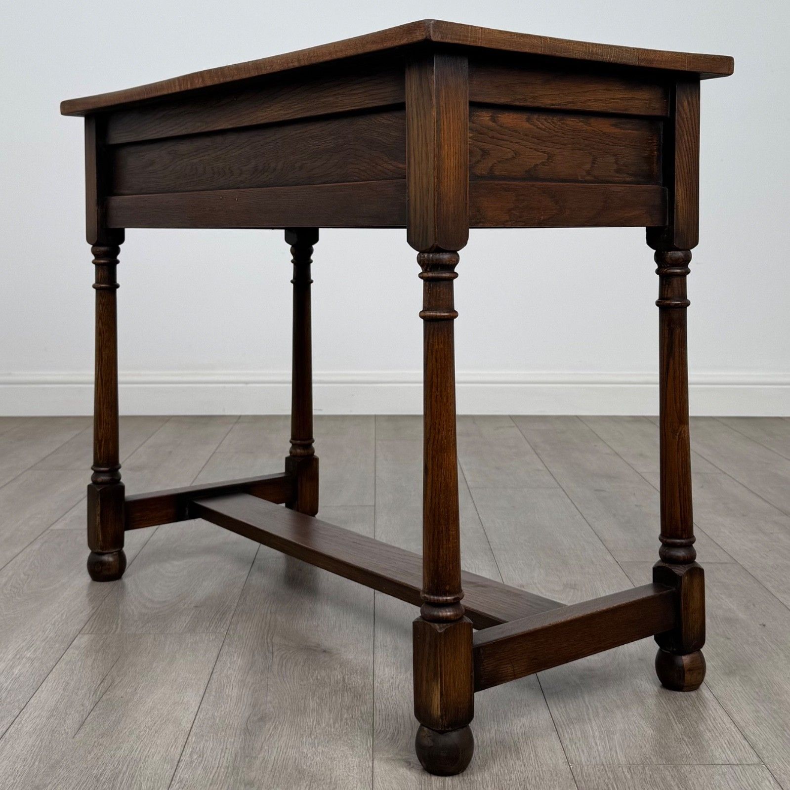 Antique 20th Century Edwardian Writing Table In Oak ( Af 5879 ) photo vinterior