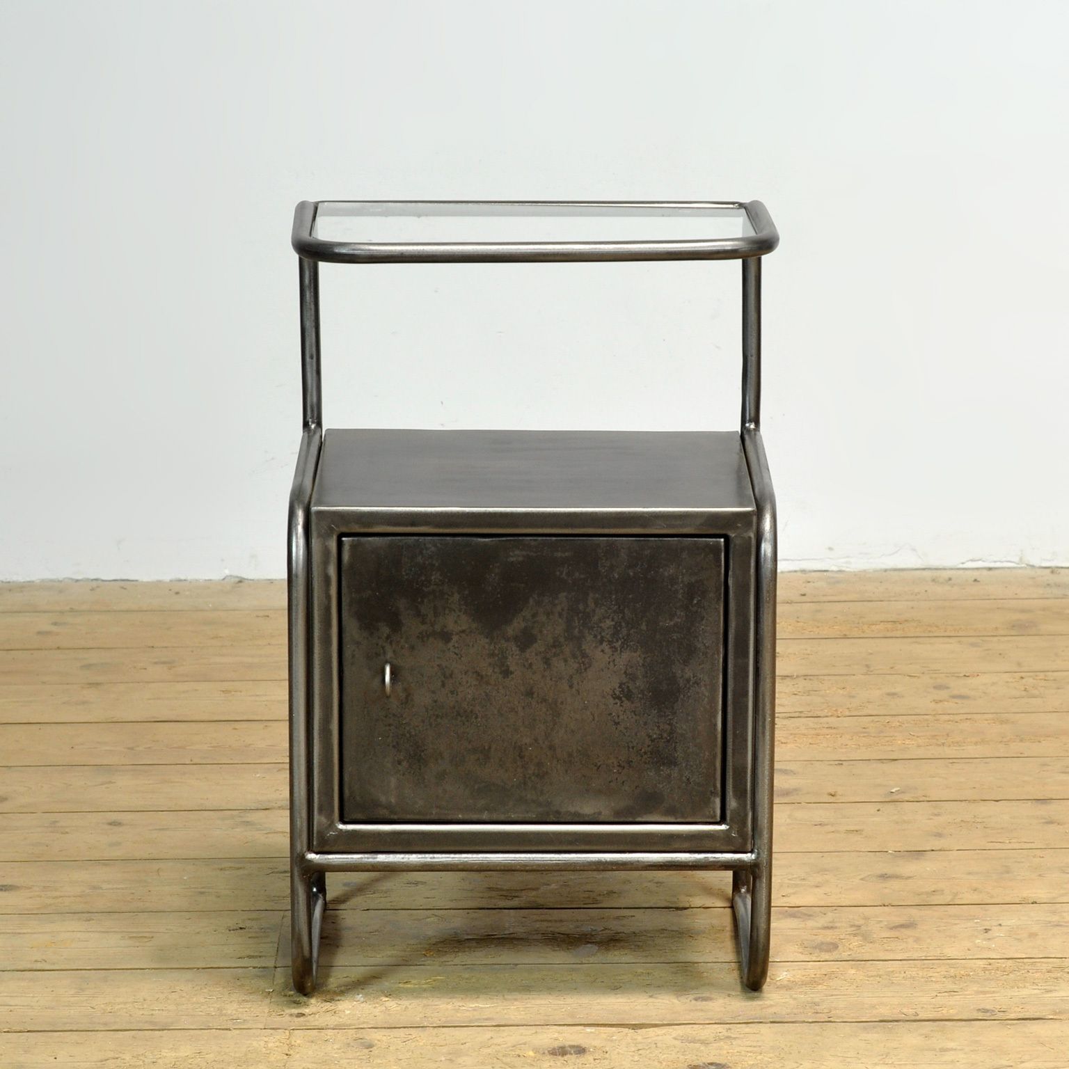 Set Of Iron Bedside Tables, 1950s photo 795.0