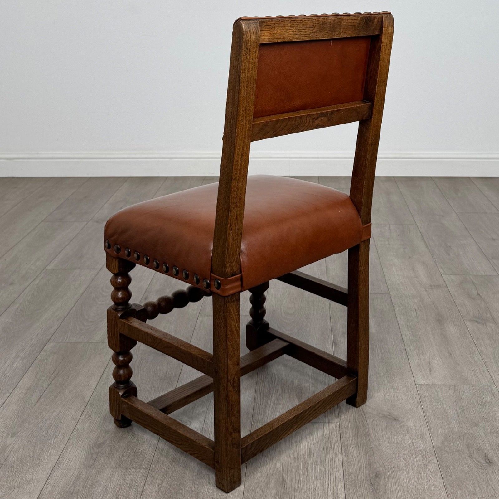 Antique 20th Century Edwardian Set Of 6 Dining Chairs In Oak ( Af 5910 ) photo for sale