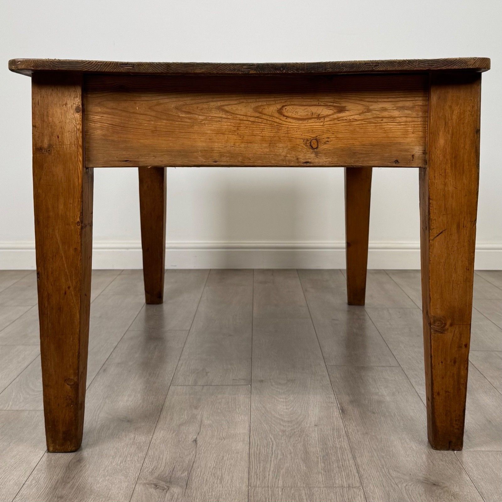 Antique 19th Century Large Farmhouse Writing Table In Pine ( Af 5880 ) photo for sale