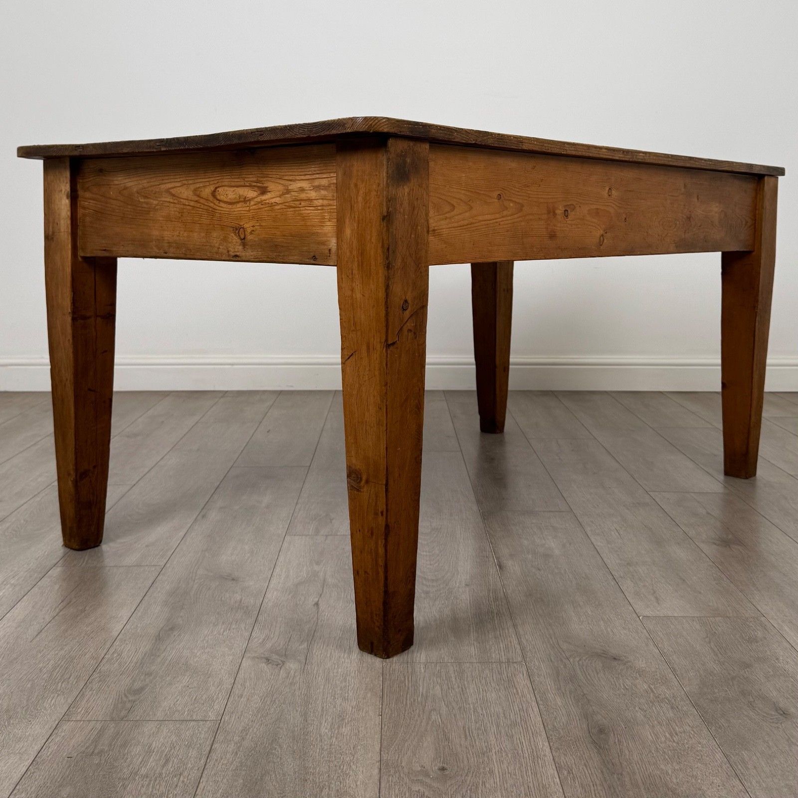 Antique 19th Century Large Farmhouse Writing Table In Pine ( Af 5880 ) photo Furniture