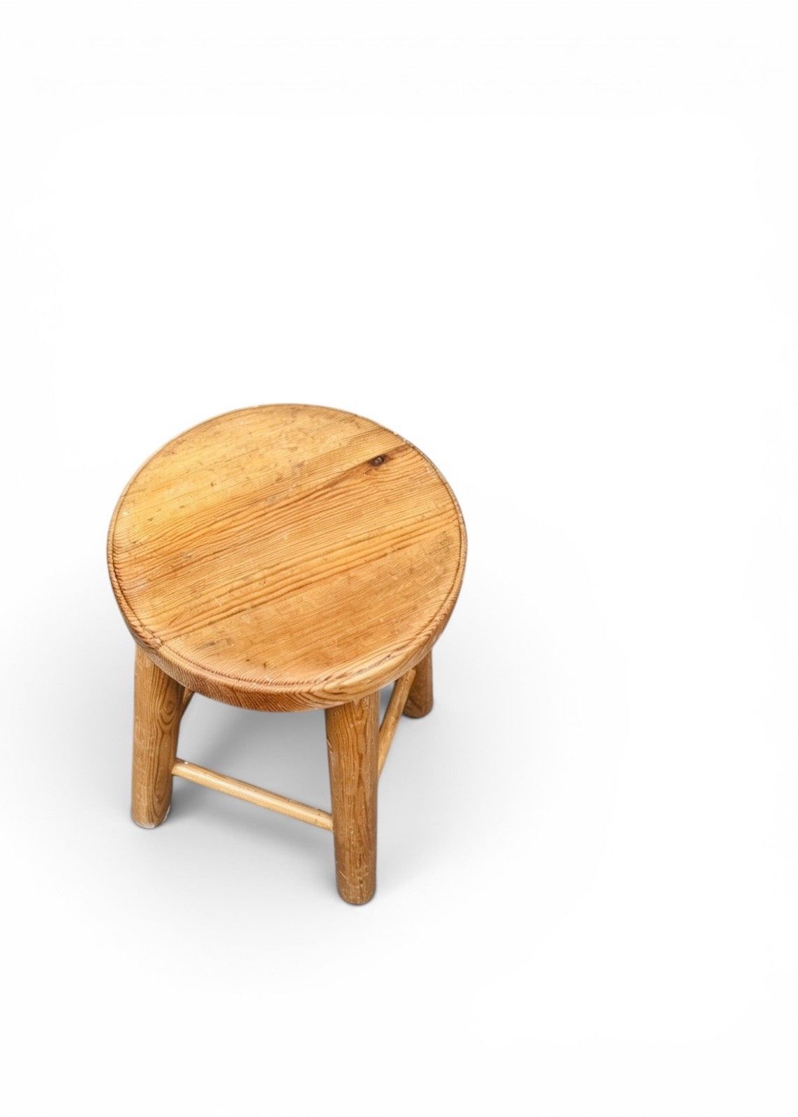 Pair Of Vintage Style Pine Kitchen Stools Milking Stools Very Decorative photo 145.0