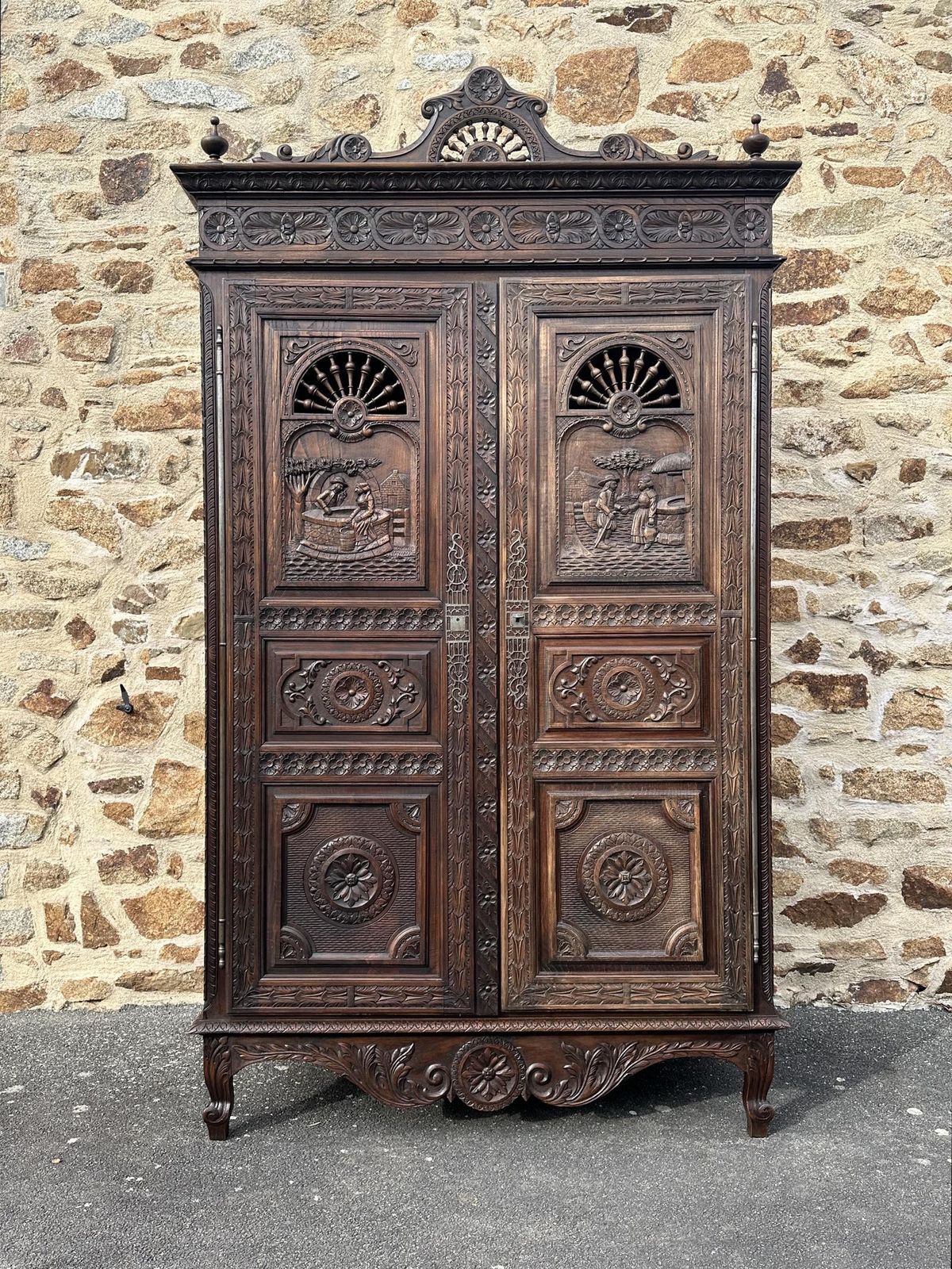 Antique French Breton Bedroom Suite photo Furniture