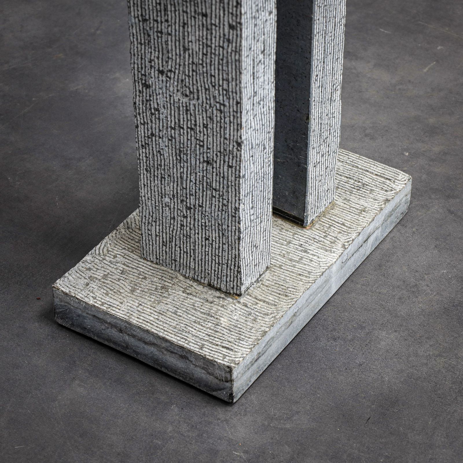 Abstract Stone Sculpture By Lode Tibos, Belgium, 2002 photo vinterior
