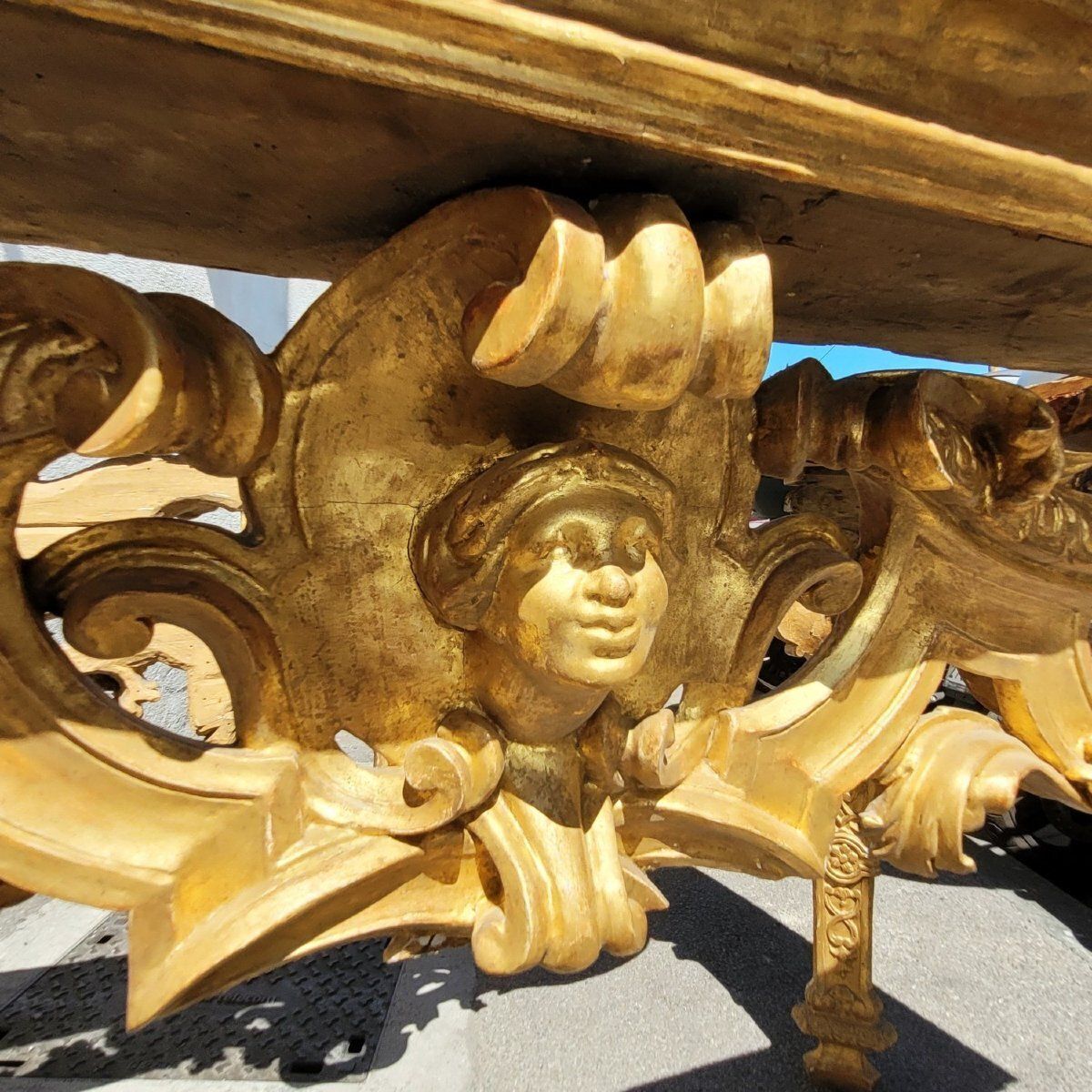 photo furniture Large Center Table, L158cm, Piedmont, Louis XIV Period