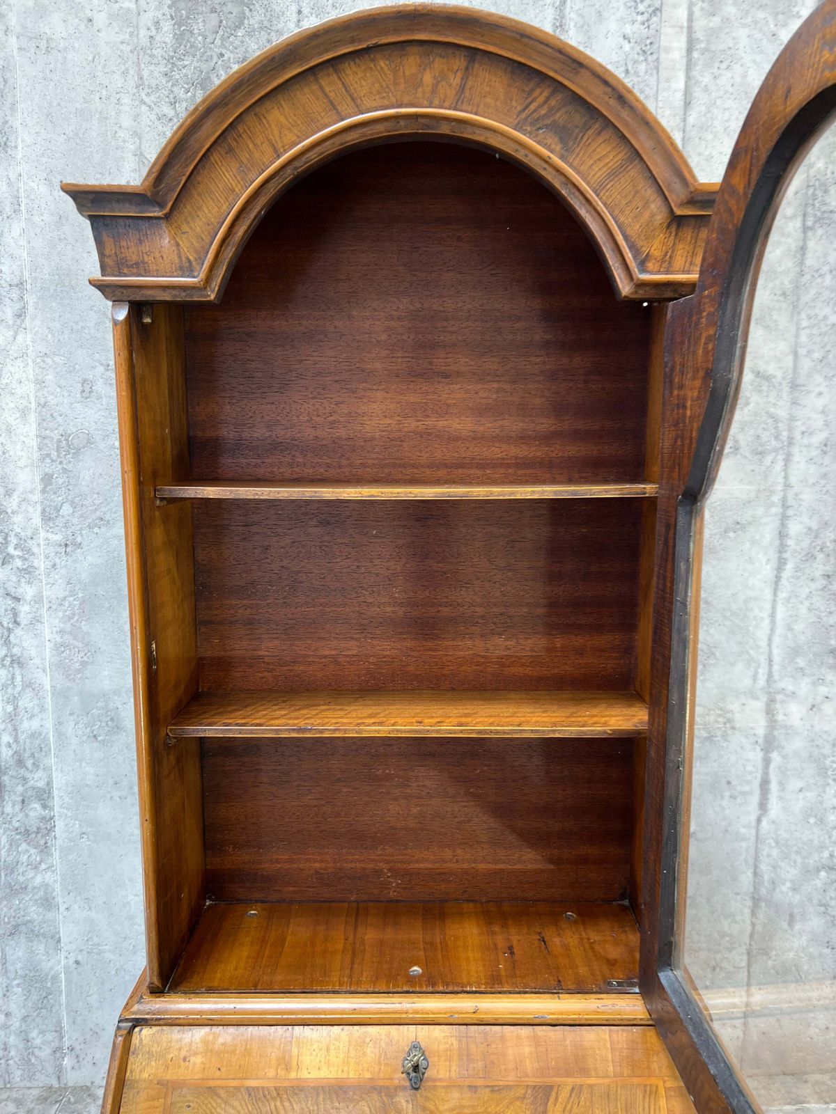 19th Century Bureau Desk With Bookcase Display Cabinet photo Furniture
