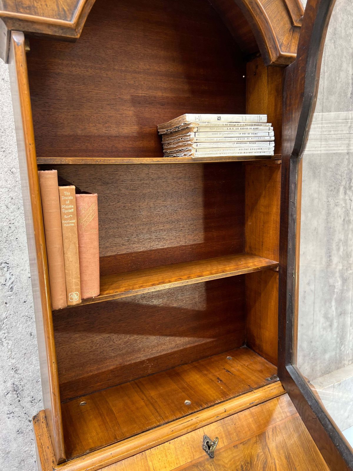 19th Century Bureau Desk With Bookcase Display Cabinet photo 965.0