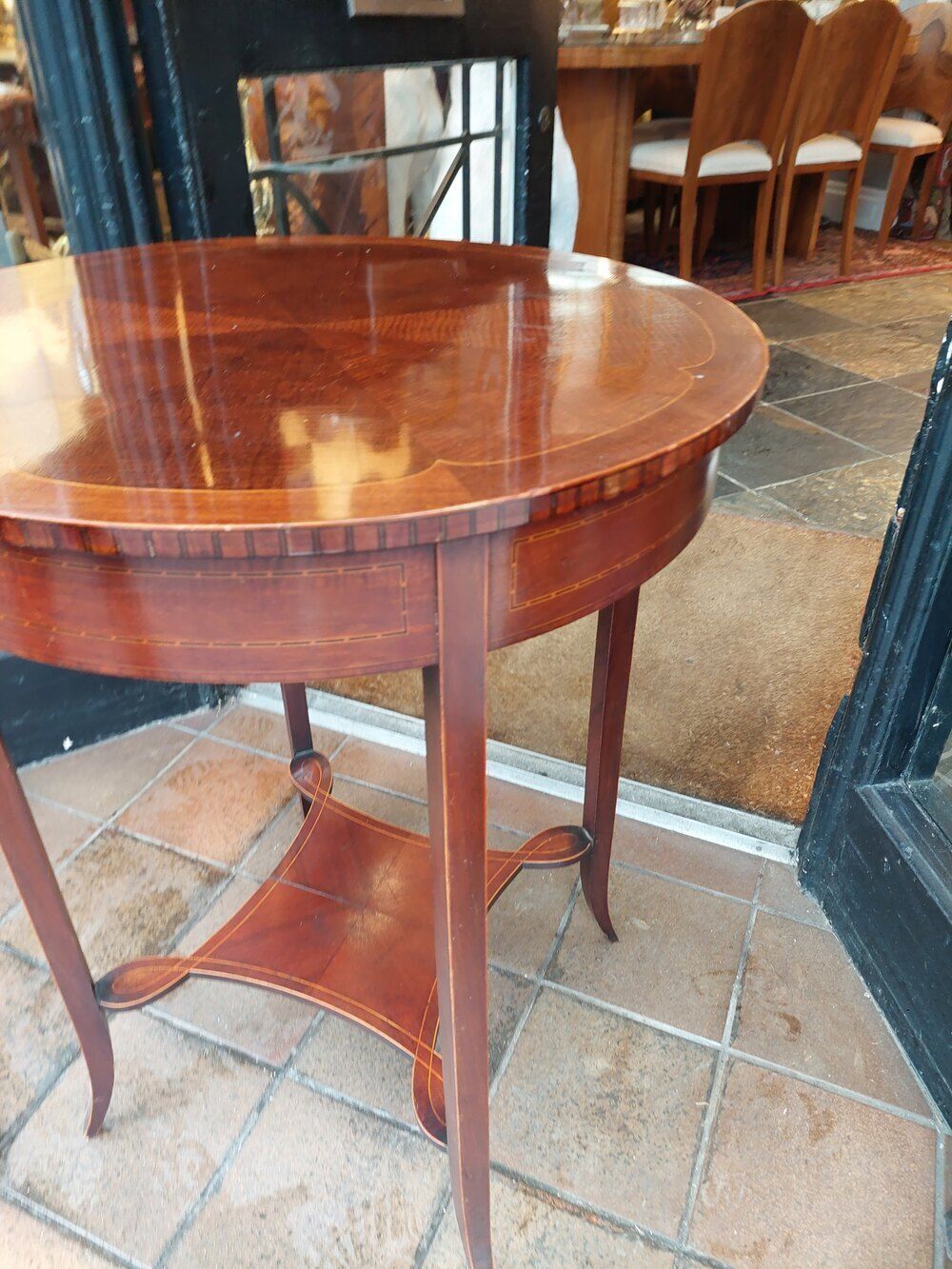 Edwardian Inlaid Mahogany Occasional Table photo 480.0