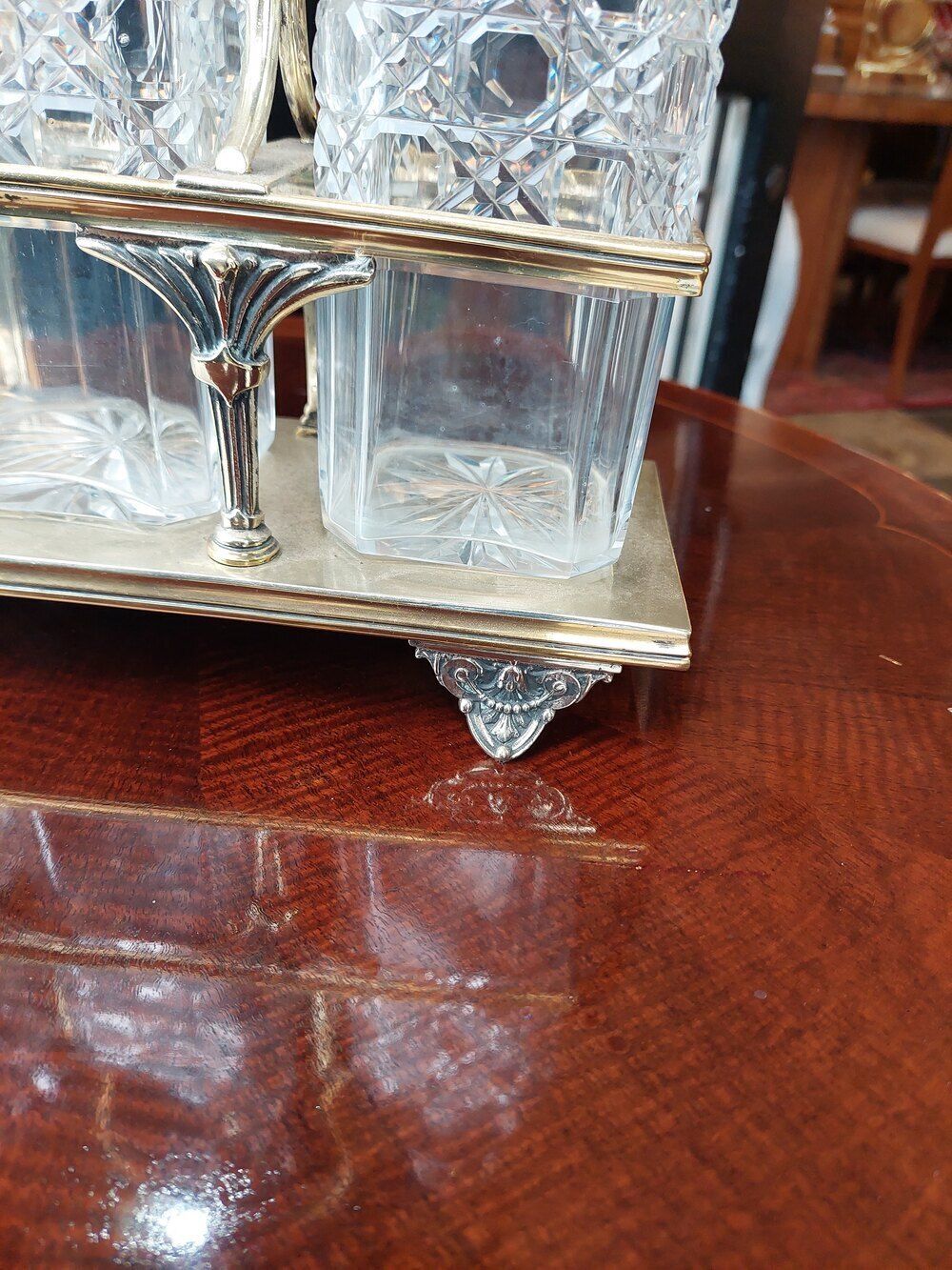 Late Victorian Silver Plated Decanter Stand photo Home Decor