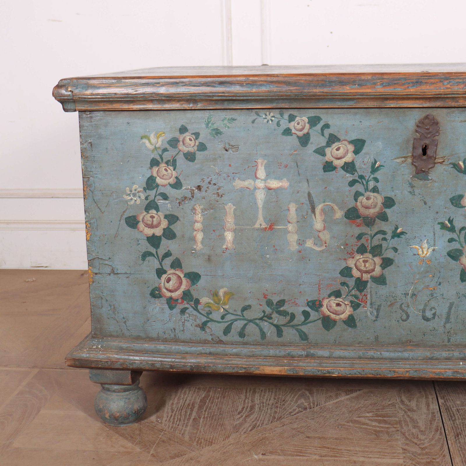 Swedish Marriage Chest, 1800s photo furniture