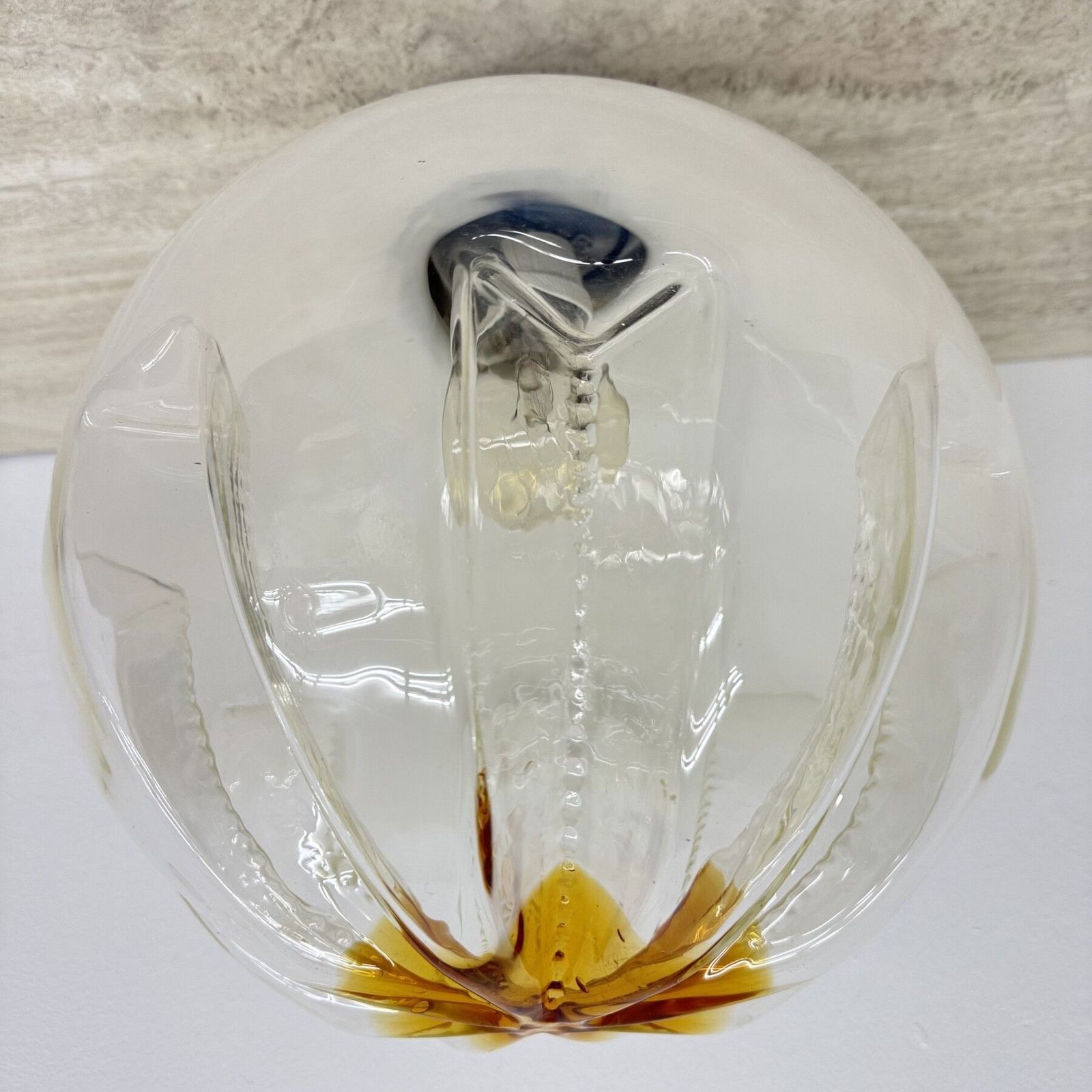photo for sale Mid Century Mazzega Glass Ceiling Lamp , 1970s