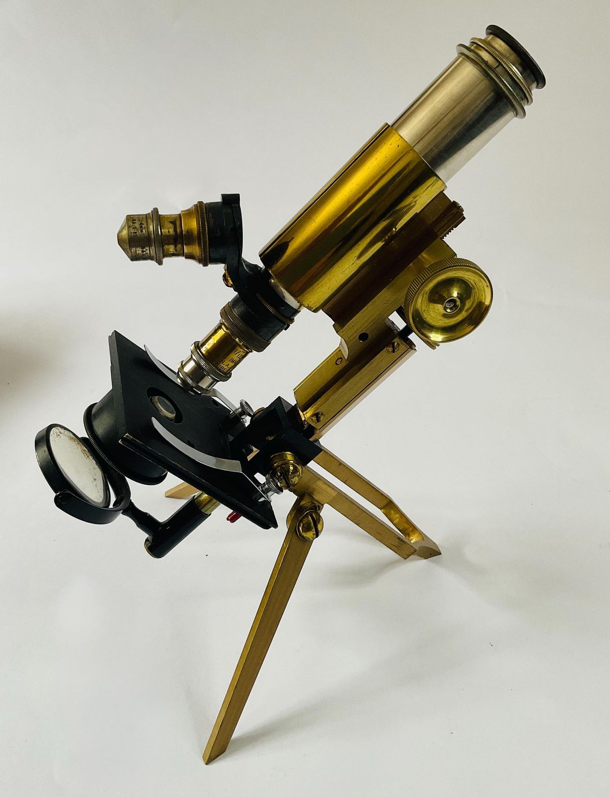 Antique J. Swift & Son London Brass Folding Travel Microscope C1880. photo Home Decor