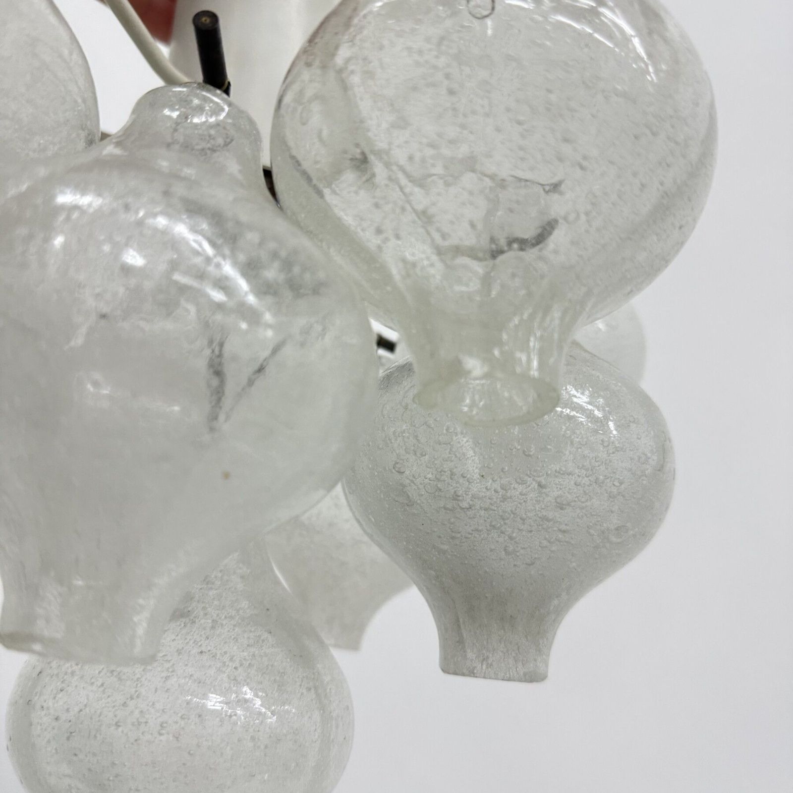 Lighting Mid Century Tulipan Glass Flushmount By Kalmar, Austria , 1960s photo