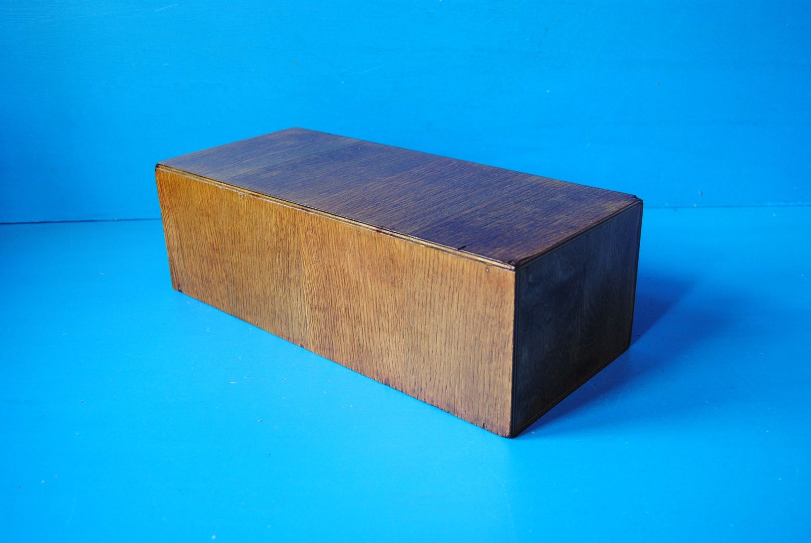 photo for sale Vintage Oak Library Card Index Storage Drawer