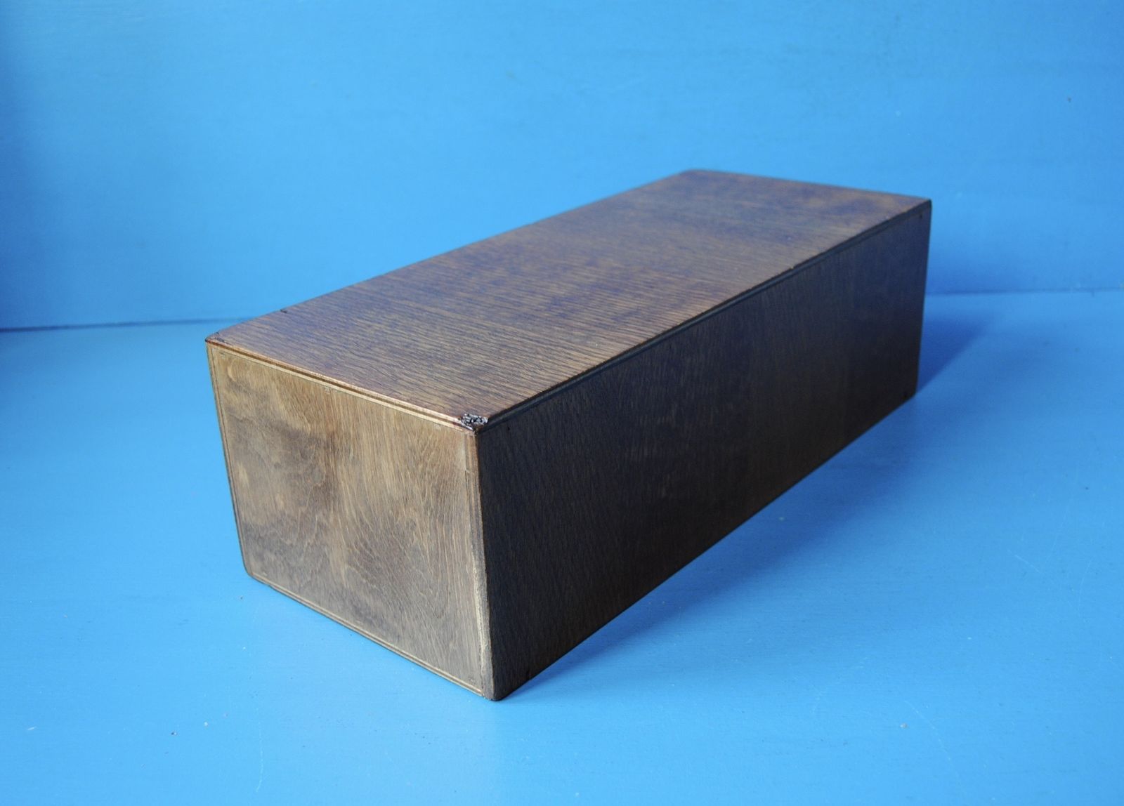 photo vinterior Vintage Oak Library Card Index Storage Drawer