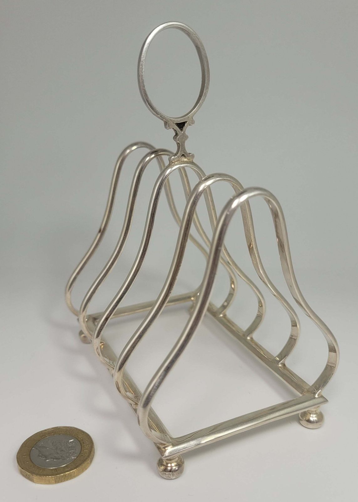 Sheffield Silver Toast Rack Hallmarked English Edwardian 1900 Tableware photo furniture