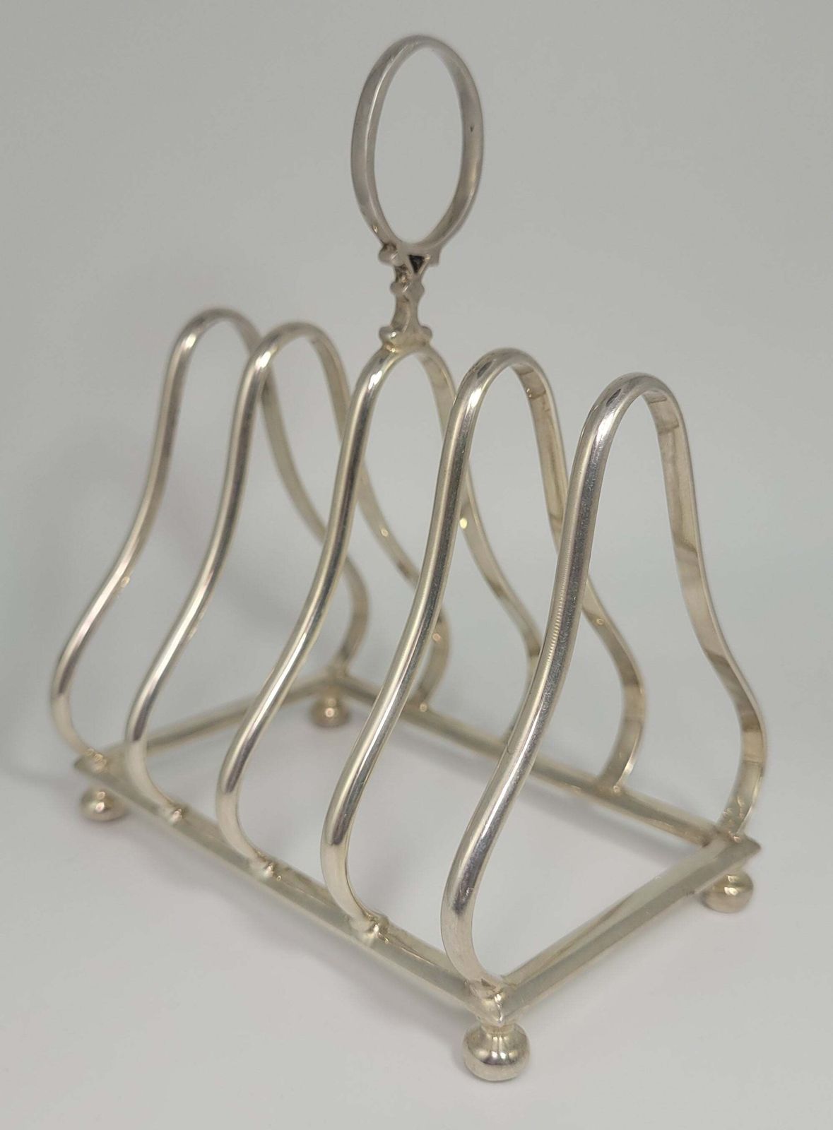 Sheffield Silver Toast Rack Hallmarked English Edwardian 1900 Tableware photo Home Decor