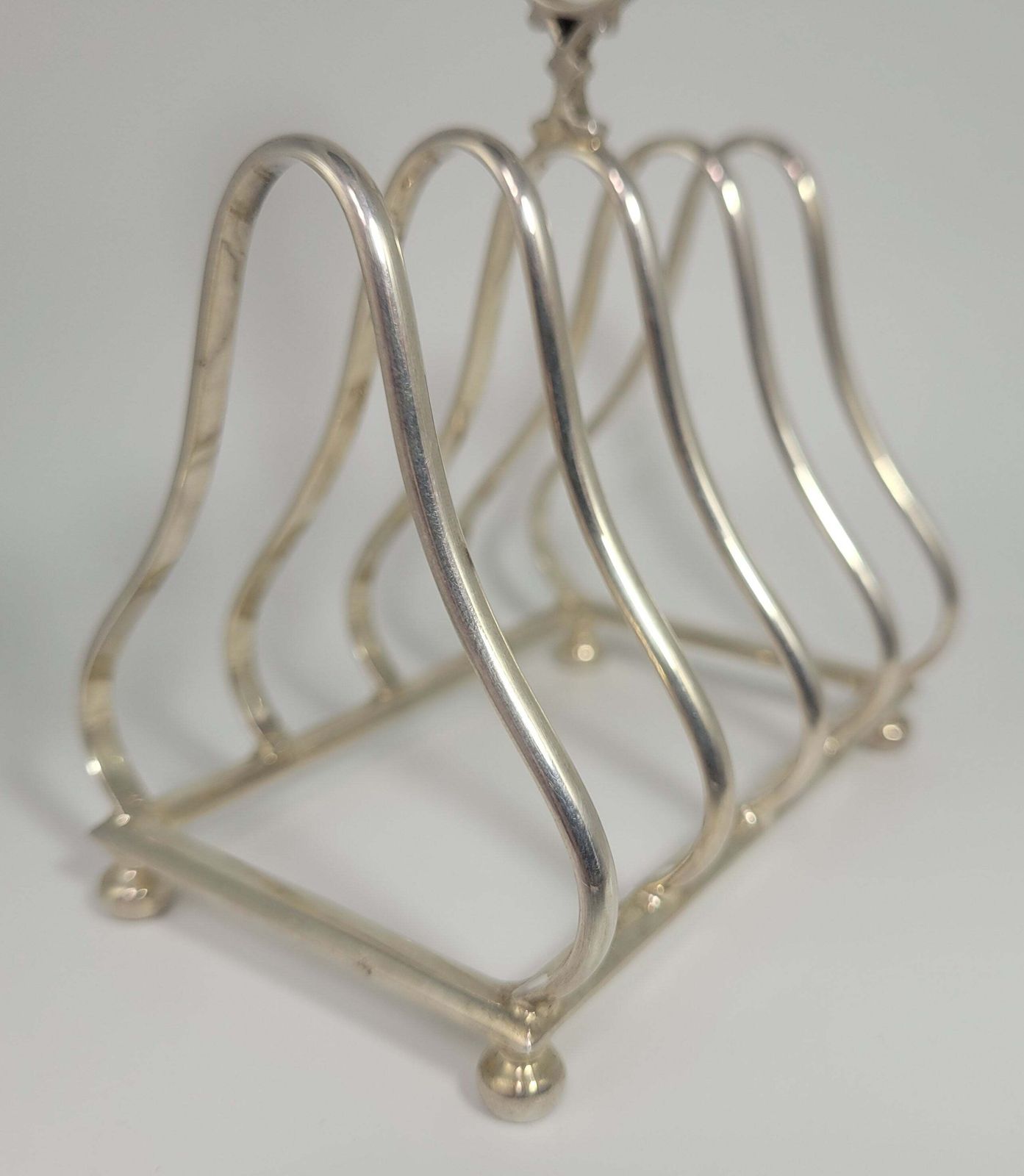 Sheffield Silver Toast Rack Hallmarked English Edwardian 1900 Tableware photo 420.0
