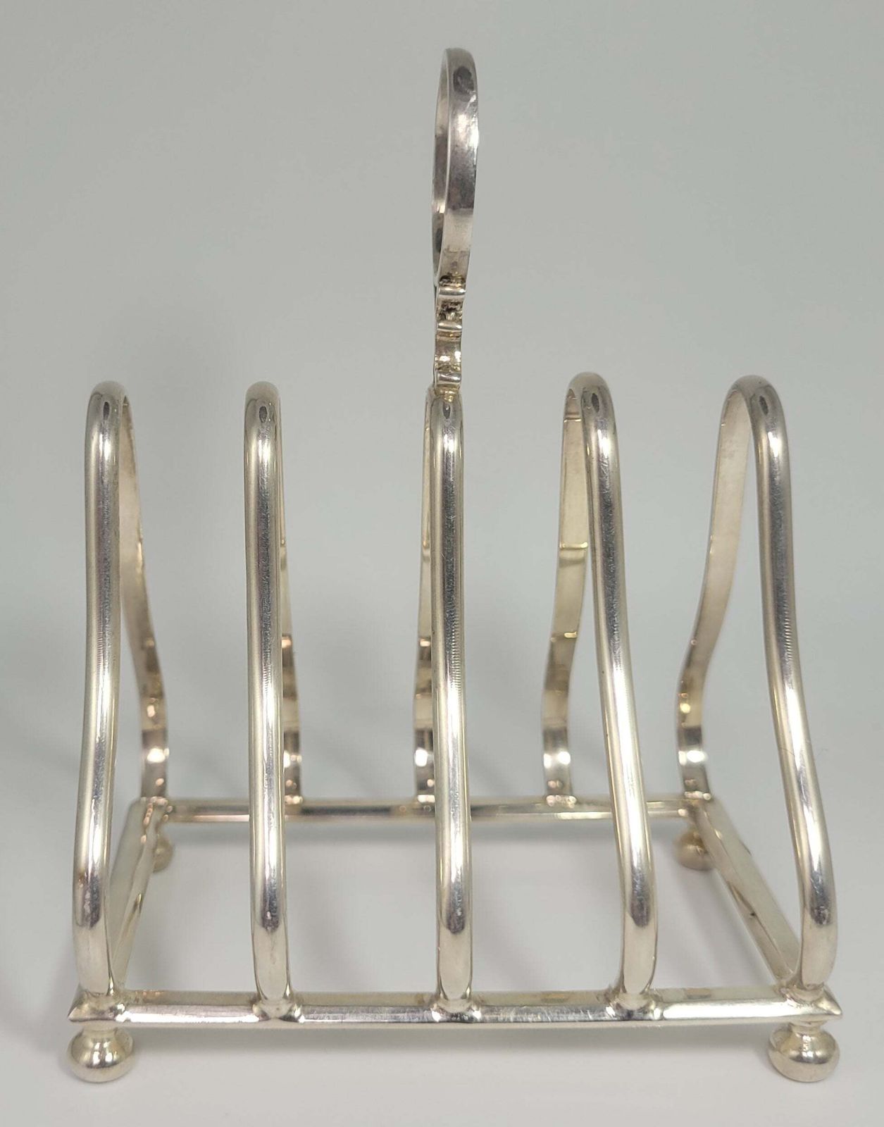 Home Decor Sheffield Silver Toast Rack Hallmarked English Edwardian 1900 Tableware photo