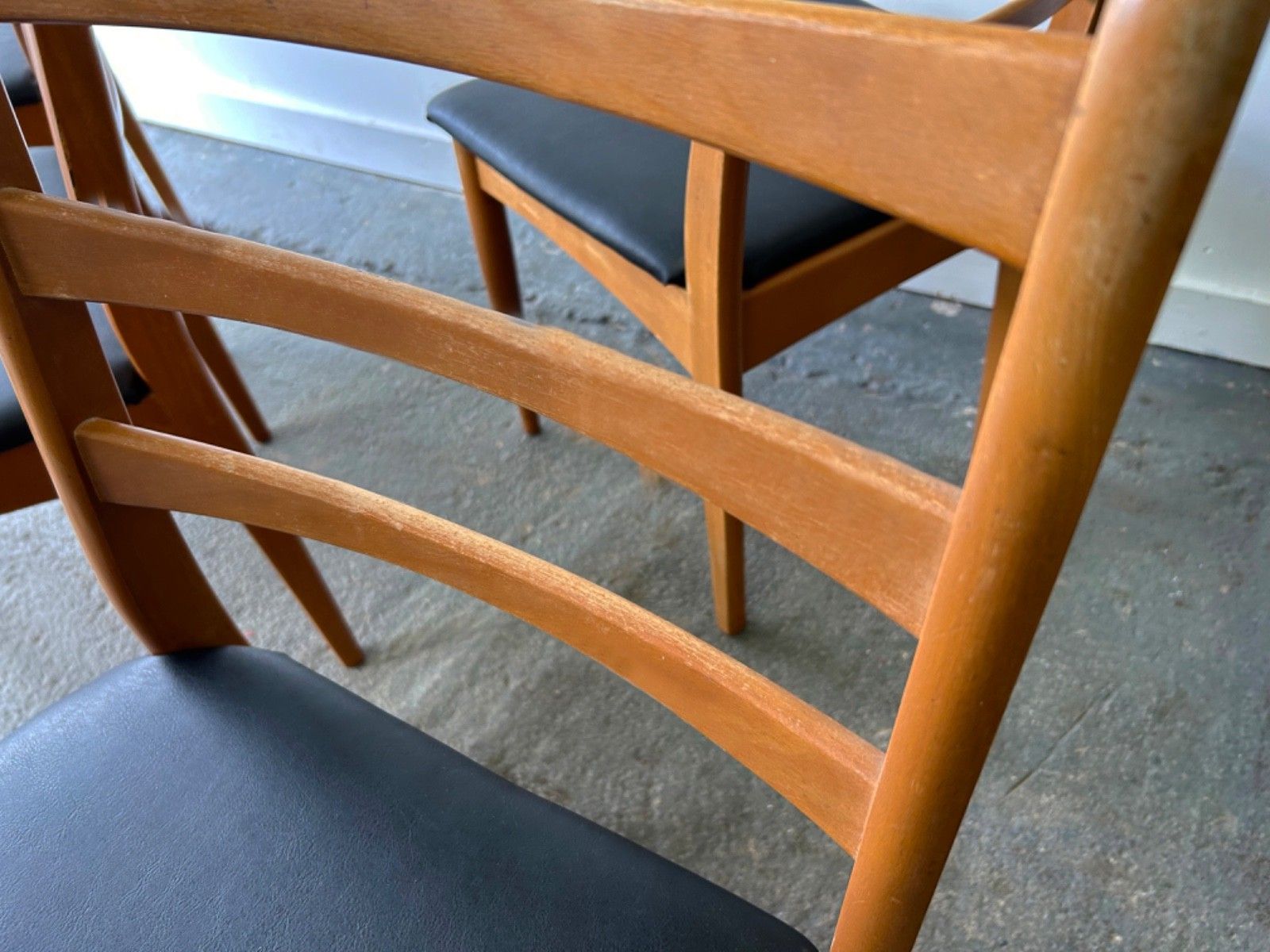 1960/70s Mid Century Set Of 6 Dining Chairs By Schreiber Furniture photo vintage