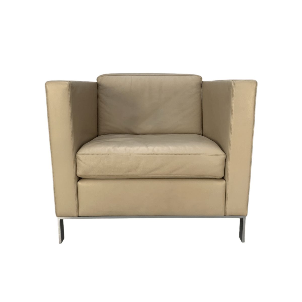 Walter Knoll Foster 500.10 Armchair   In Ivory Leather