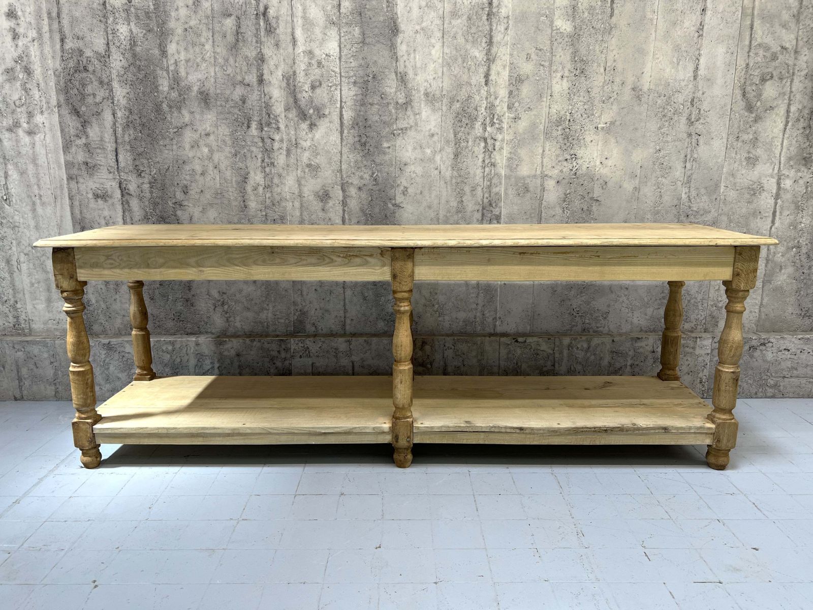 250.5cm Oak Drapers Table / Kitchen Island photo for sale