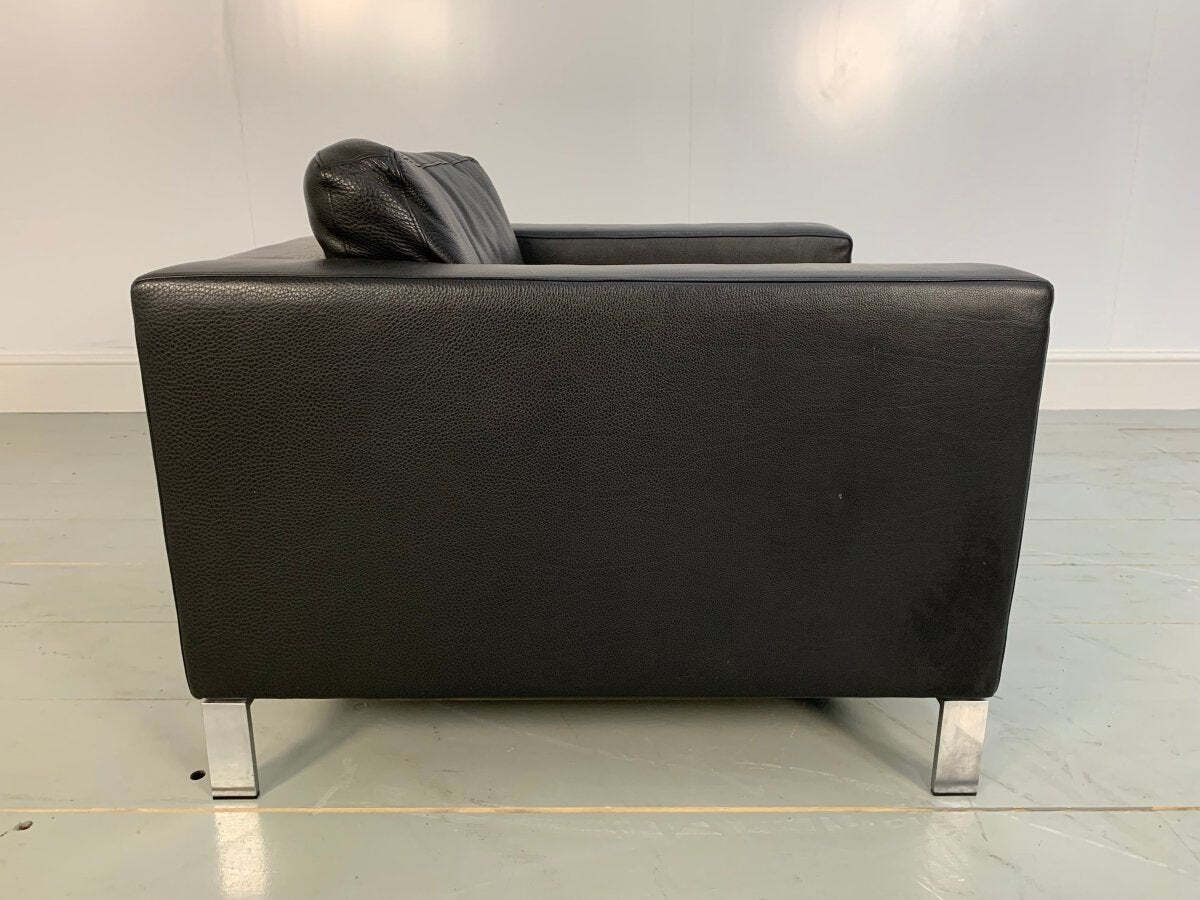 Walter Knoll Foster 503.10 Armchairs In Black Leather, Set Of 2 photo buy