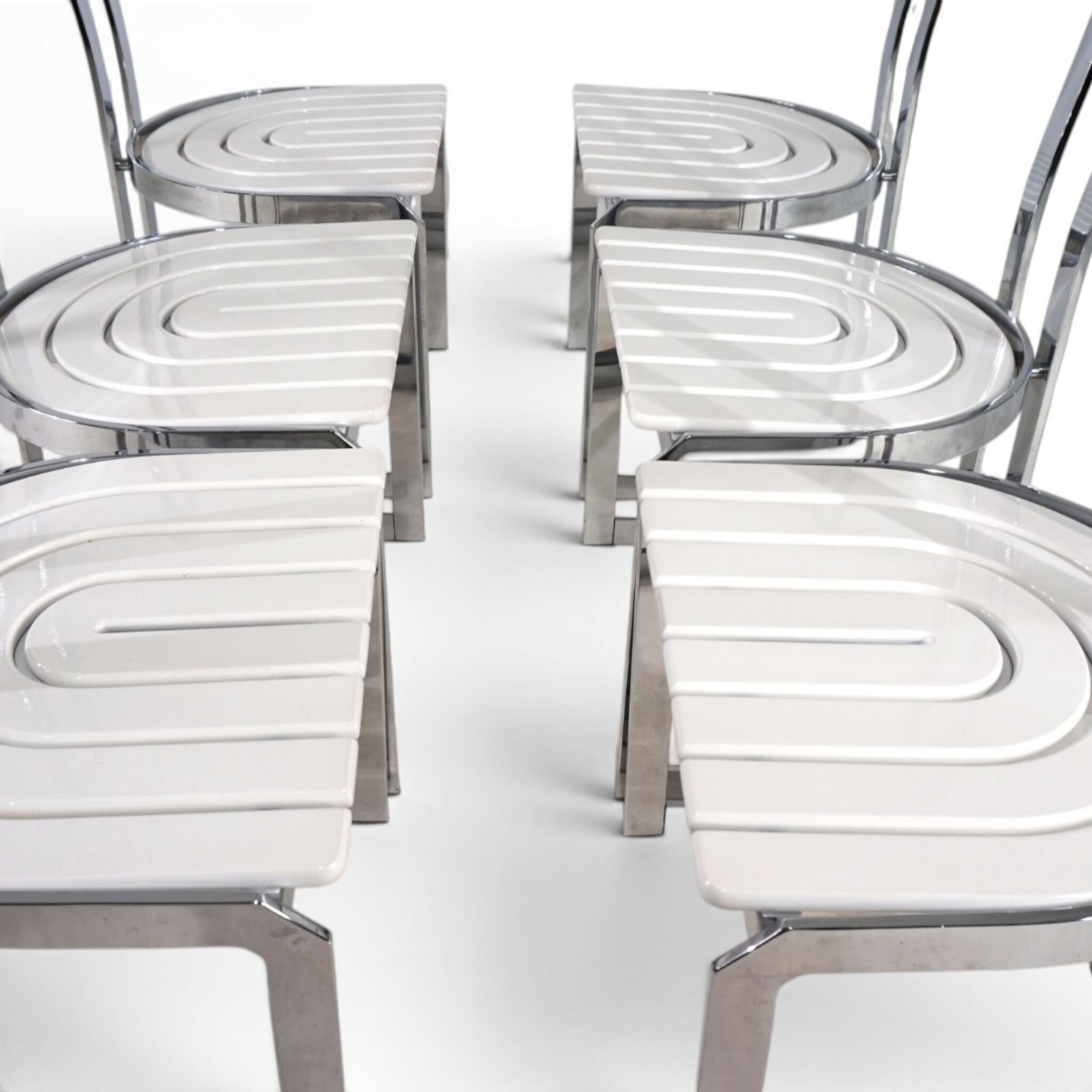 Set Of 6 Postmodern Allmilmö Dining Chairs, 1980 photo 1450.0