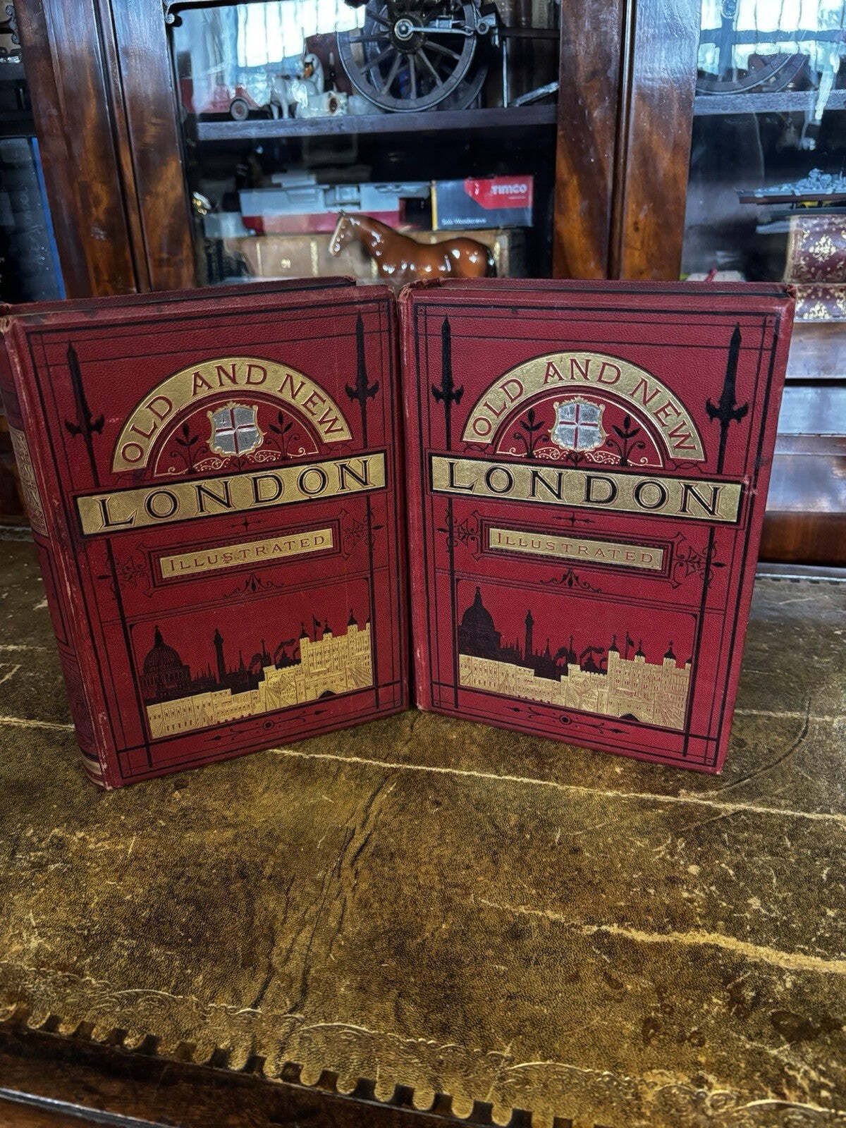 London Old & New, Illustrated, 2 Volumes, Antique Hardbacks.