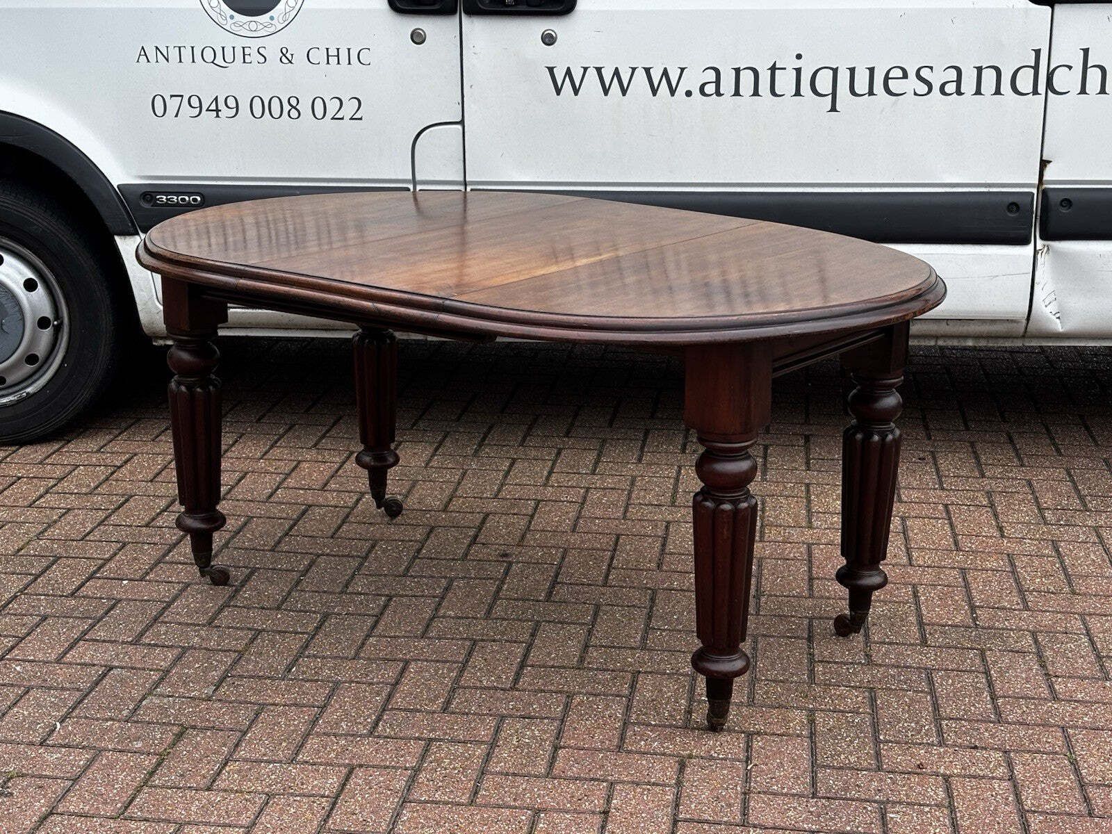 photo buy Victorian Extending Mahogany Dining Table & 4 Chairs