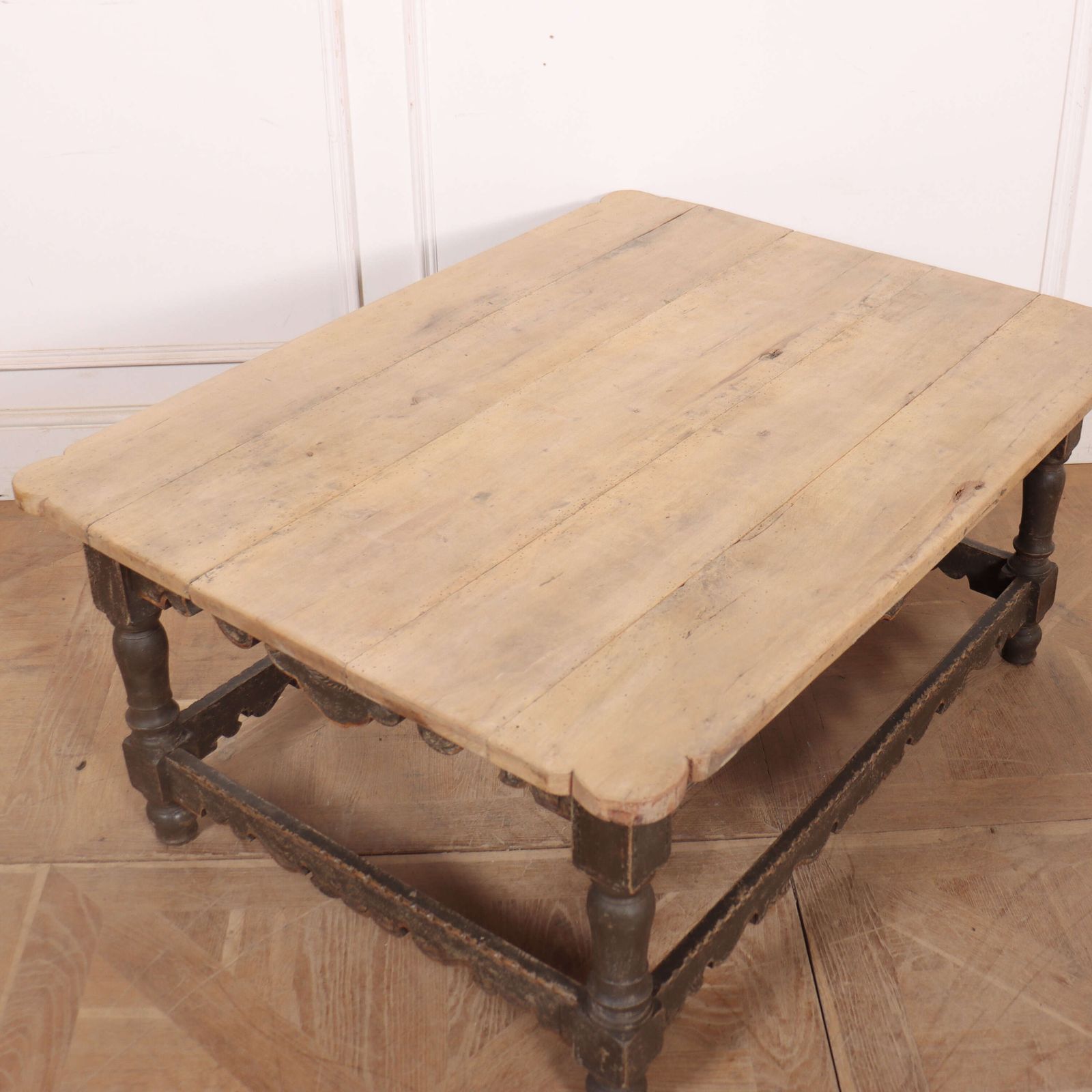 Danish Painted Coffee Table, 1800s photo vintage